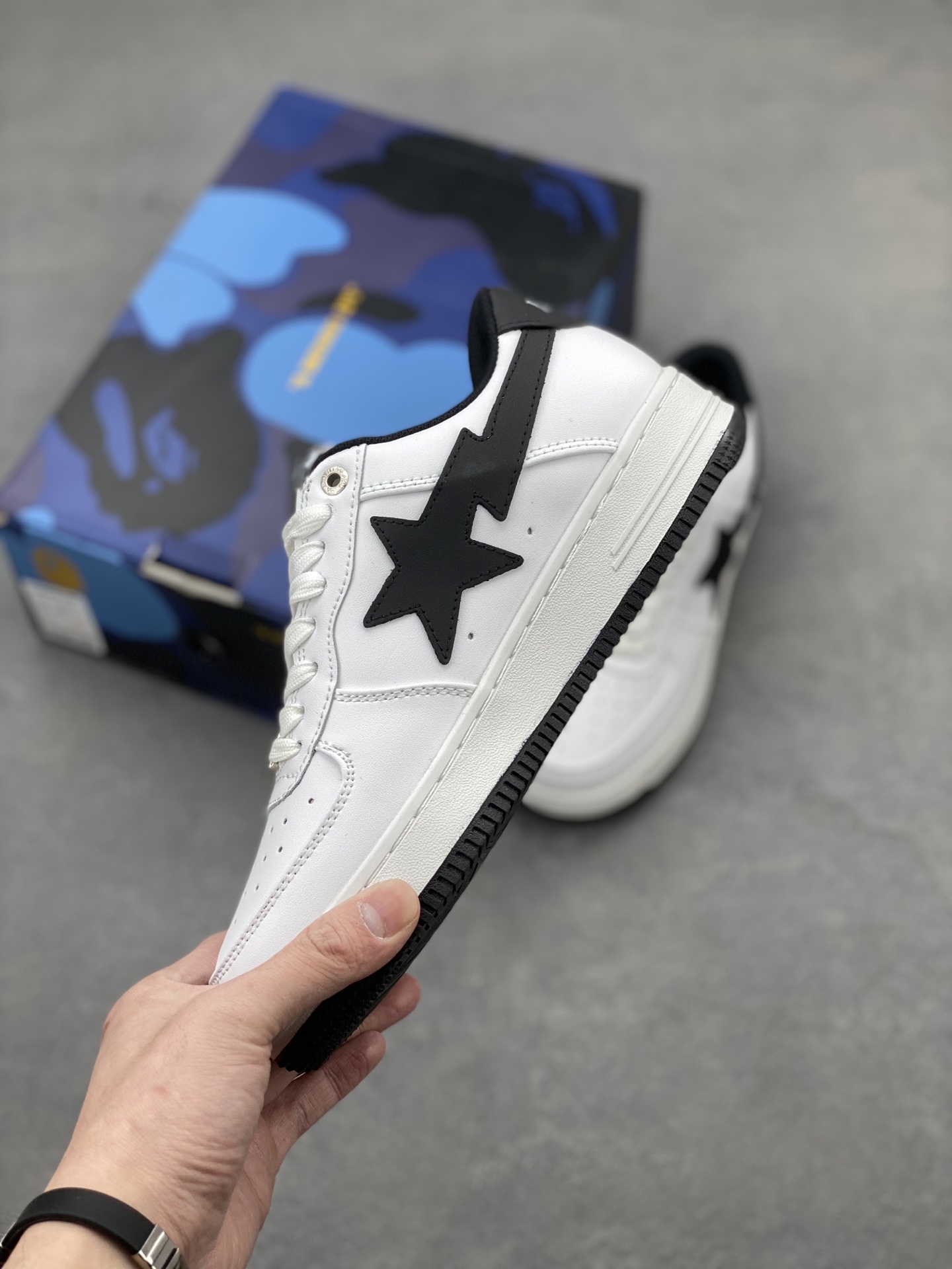 Bape Sta White/Black Sneakers - Classic Street Style, Comfortable Fit 4 i1742231628227 3480 0 2