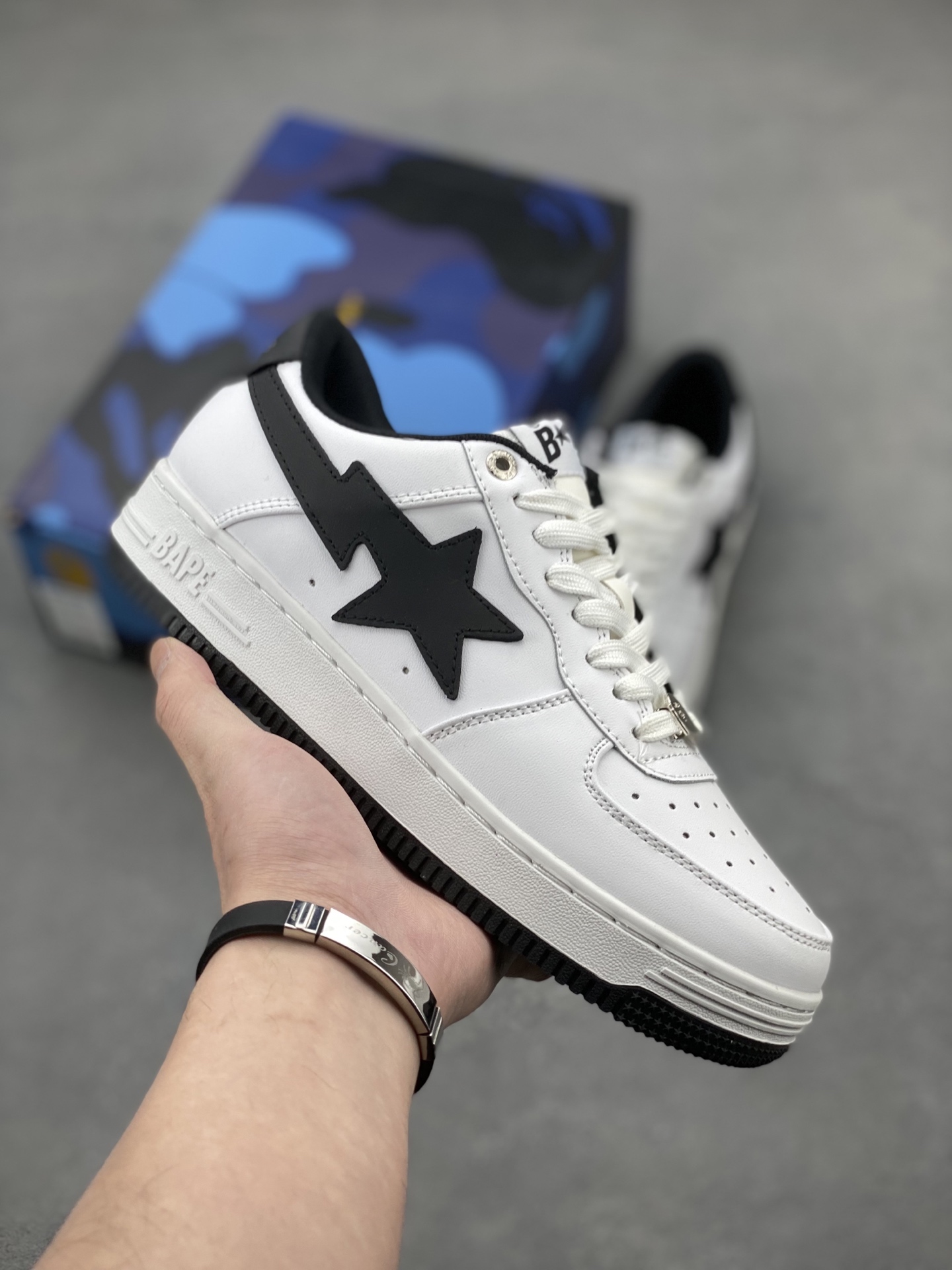 Bape Sta White/Black Sneakers - Classic Street Style, Comfortable Fit 2 i1742231628233 3205 0 0