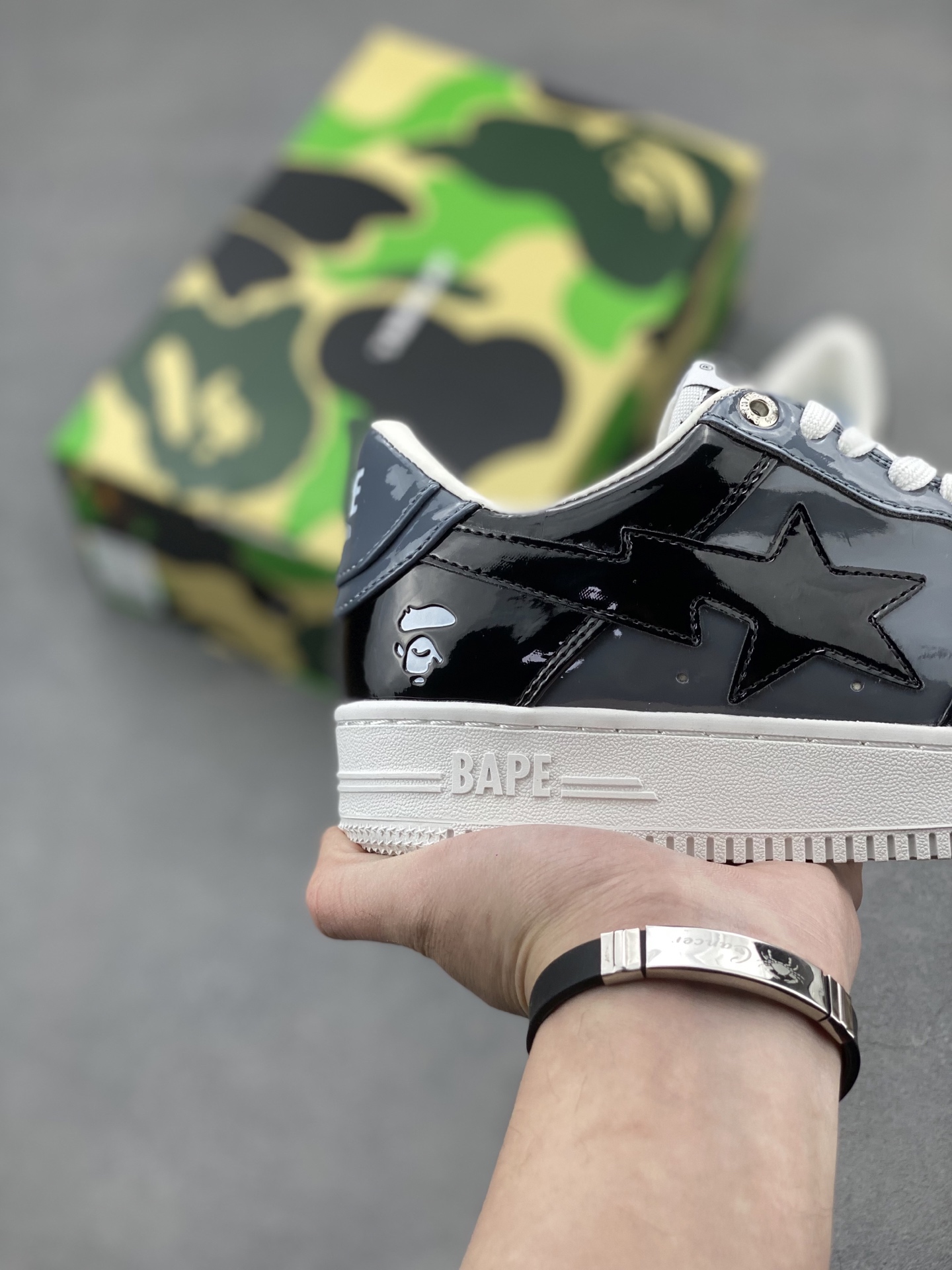 BAPE Sta Patent Leather Sneakers - Classic Style, Superior Comfort 6 i1742231715704 6370 0 4