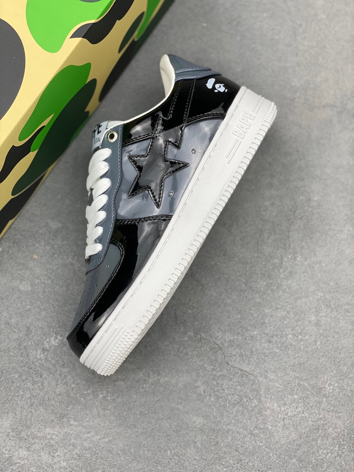 BAPE Sta Patent Leather Sneakers - Classic Style, Superior Comfort 8 i1742231730108 1194