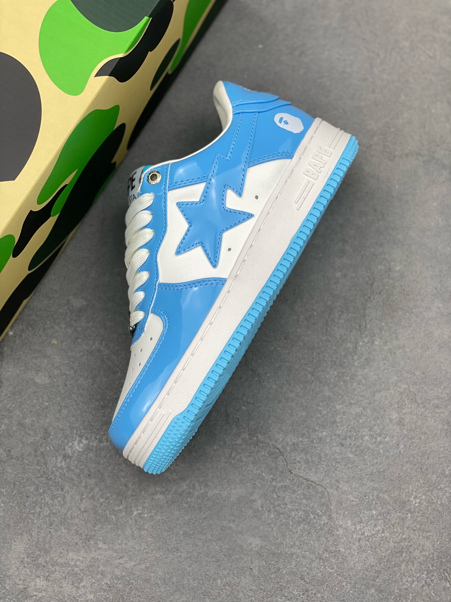 BAPE STA Classic Low-Top Sneakers - Sky Blue & White, Iconic Style 8 i1742231918553 9308