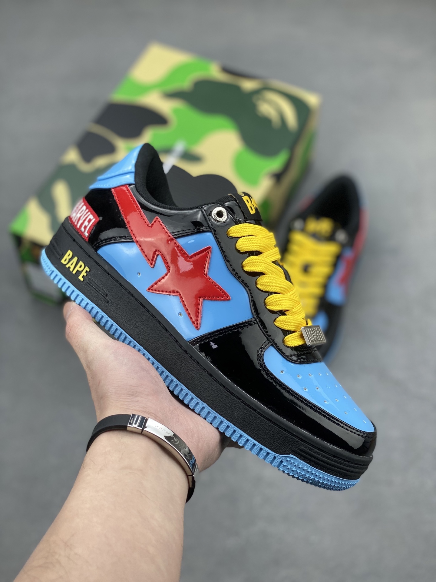 Bape Sta Marvel Low Casual Sneakers, Nigo's Iconic Design,Limited Edition 2 i1742231955706 5503 0 0