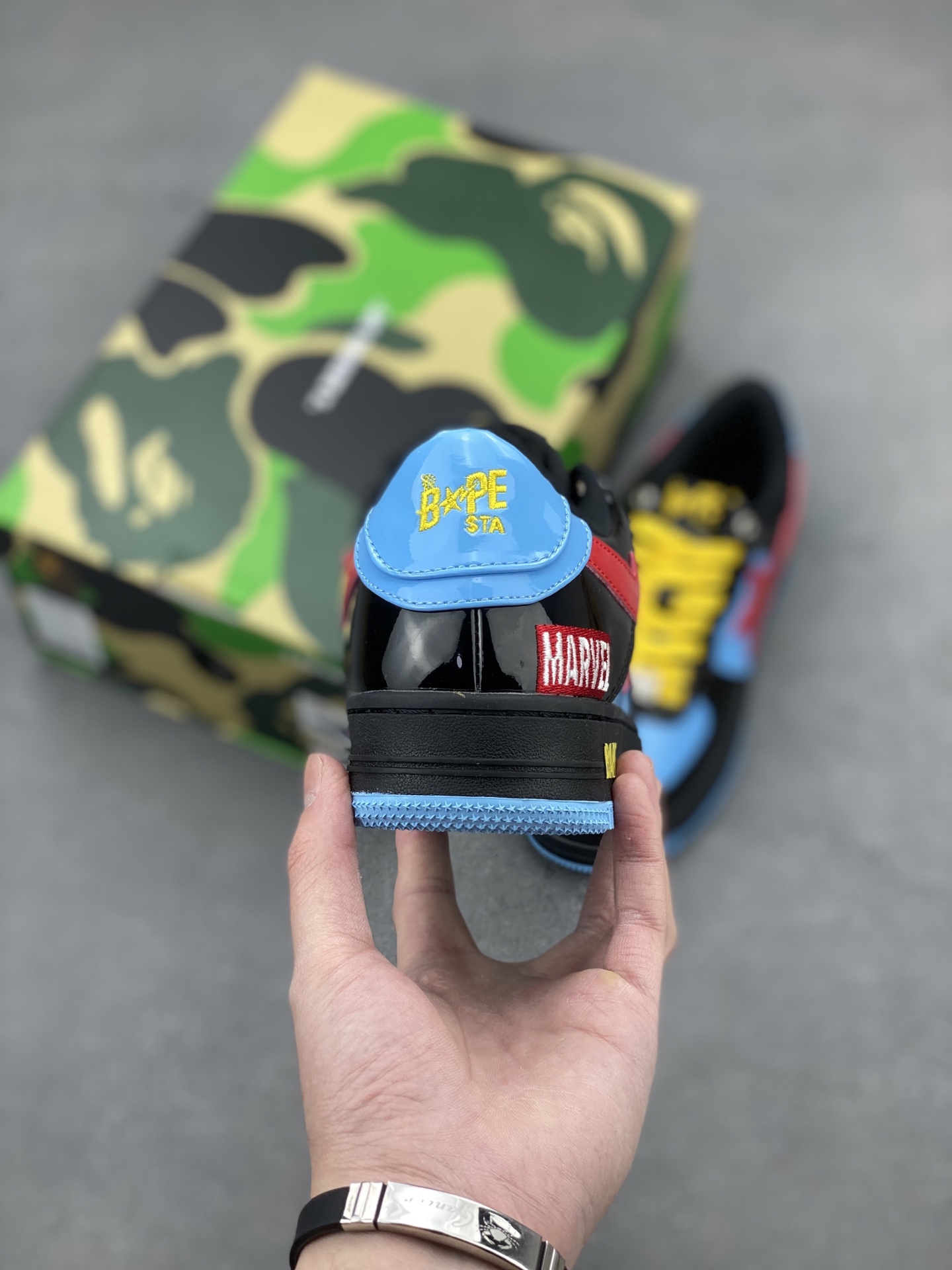 Bape Sta Marvel Low Casual Sneakers, Nigo's Iconic Design,Limited Edition 5 i1742231967989 4075 0 3