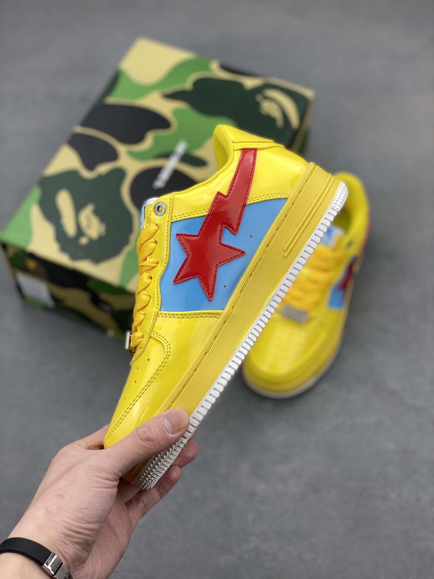 BAPE STA Marvel Yellow: Classic Street Style, Comfortable Athletic Shoes 4 i1742232013392 3261 0 2