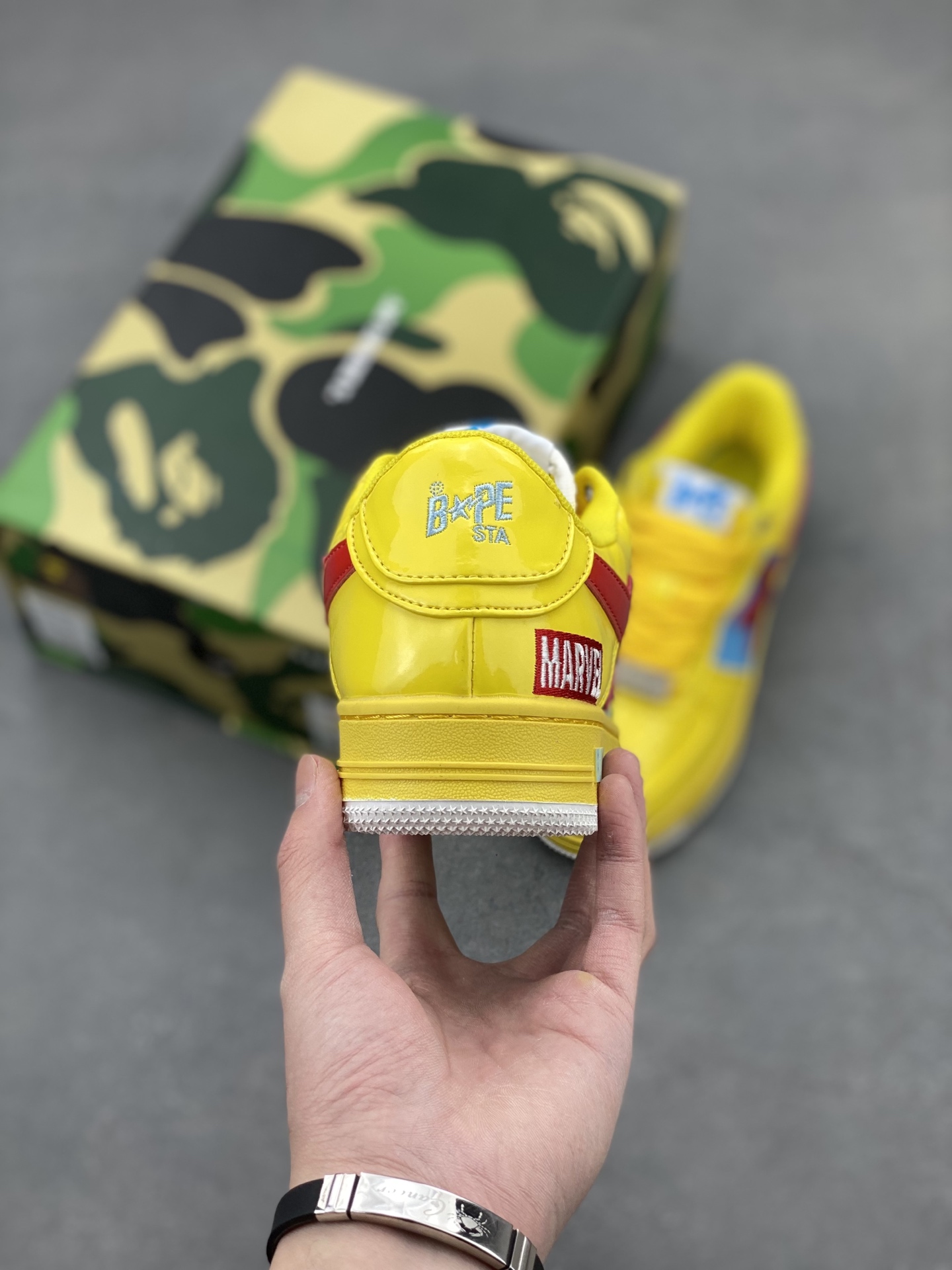 BAPE STA Marvel Yellow: Classic Street Style, Comfortable Athletic Shoes 5 i1742232022694 602 0 3