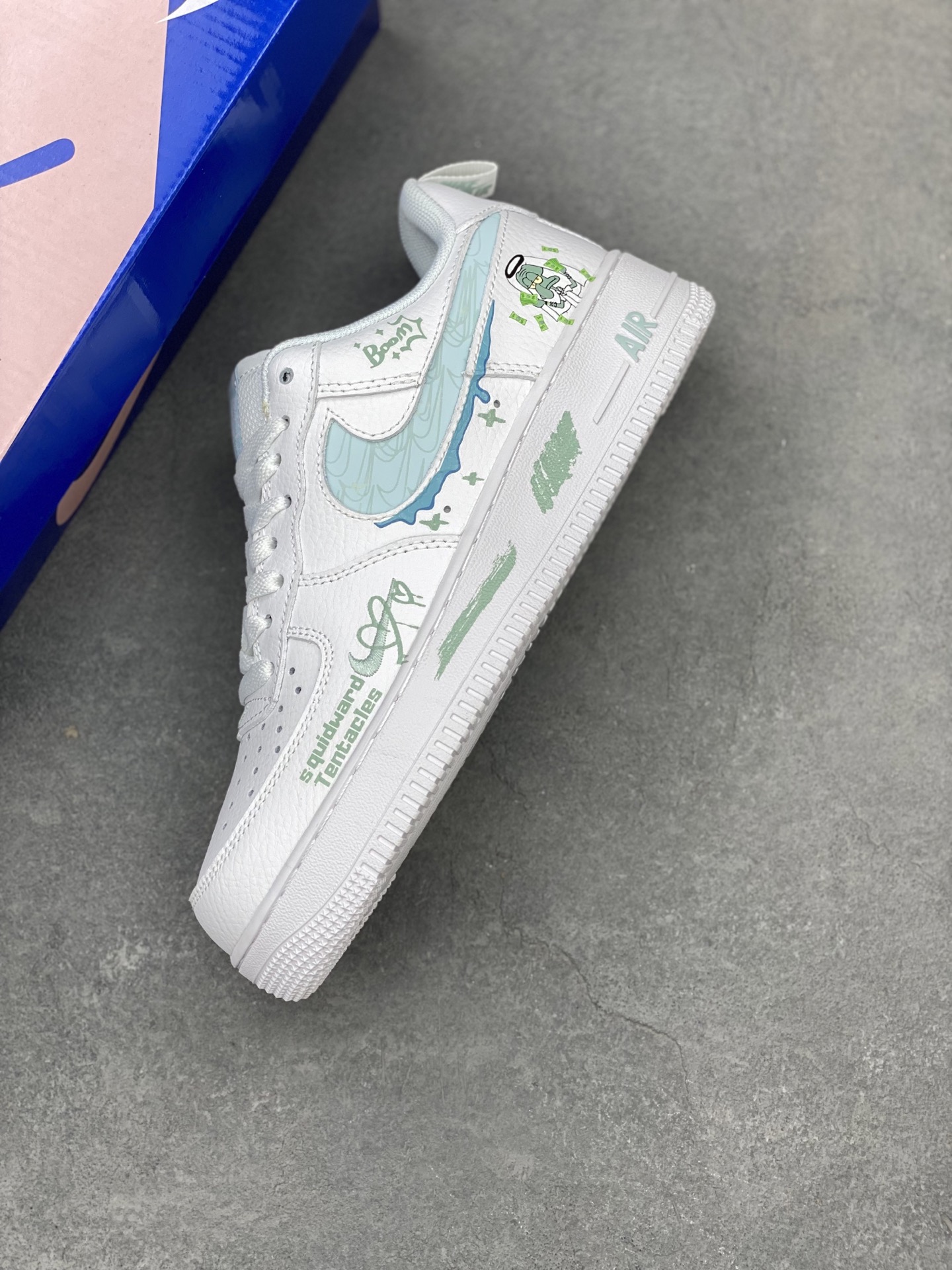 Nike Air Force 1 Low 'Squidward Tentacles' Custom Sneakers 8 i1742330061880 8867 0 6