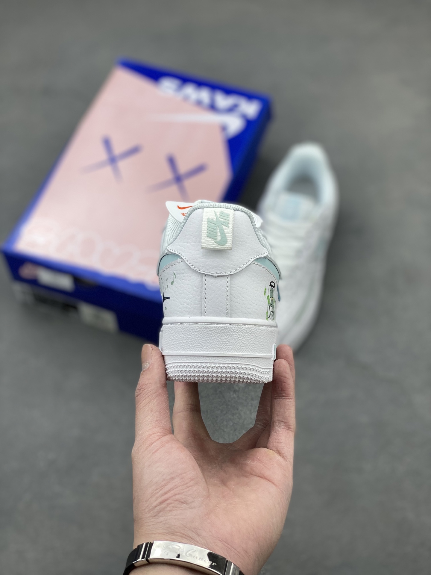 Nike Air Force 1 Low 'Squidward Tentacles' Custom Sneakers 5 i1742330062005 8018 0 3