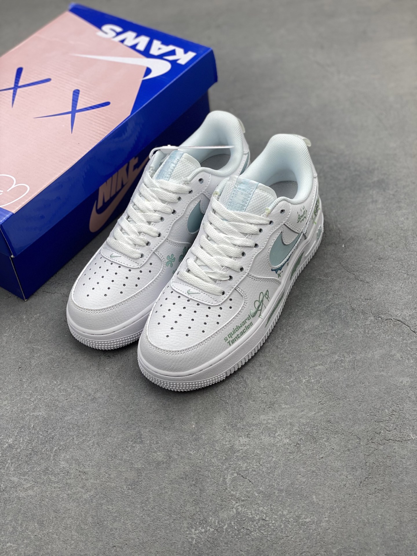 Nike Air Force 1 Low 'Squidward Tentacles' Custom Sneakers 9 i1742330066082 4499 0 7
