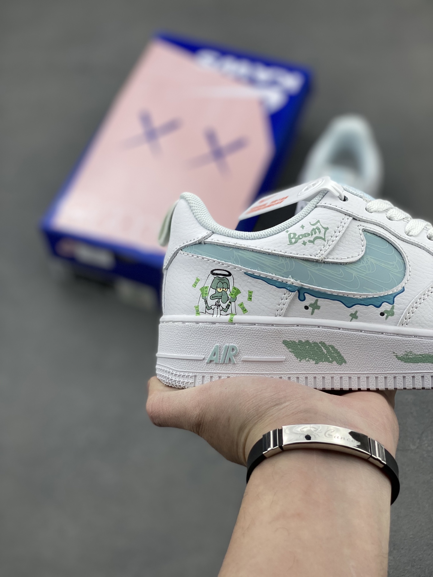 Nike Air Force 1 Low 'Squidward Tentacles' Custom Sneakers 6 i1742330066111 983 0 4