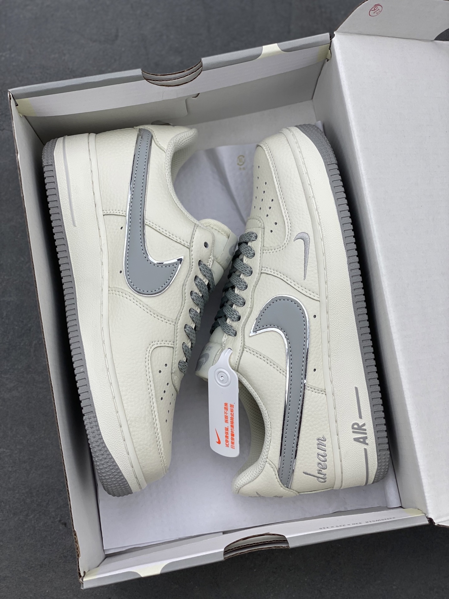 Nike Air Force 1 Low '07 Dream White Gray Casual Sneakers DR2024-106 10 i1742330141261 2939 0 8