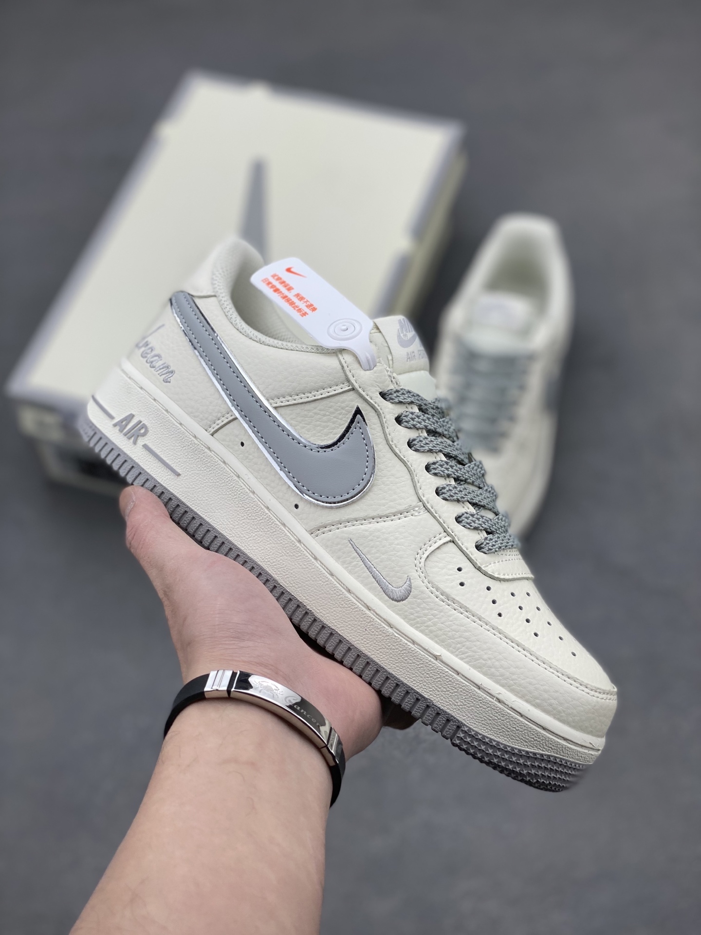 Nike Air Force 1 Low '07 Dream White Gray Casual Sneakers DR2024-106 2 i1742330144082 5059 0 0