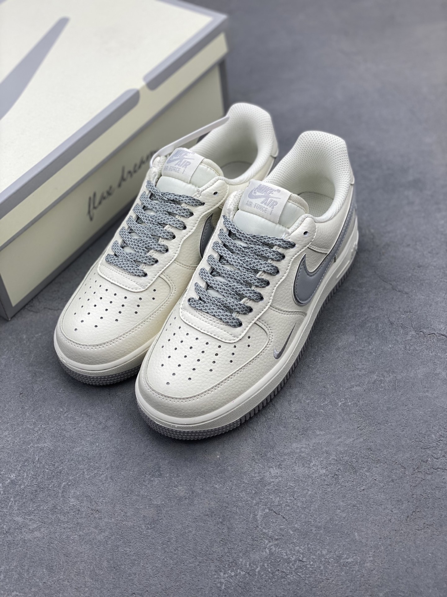 Nike Air Force 1 Low '07 Dream White Gray Casual Sneakers DR2024-106 9 i1742330144118 6110 0 7