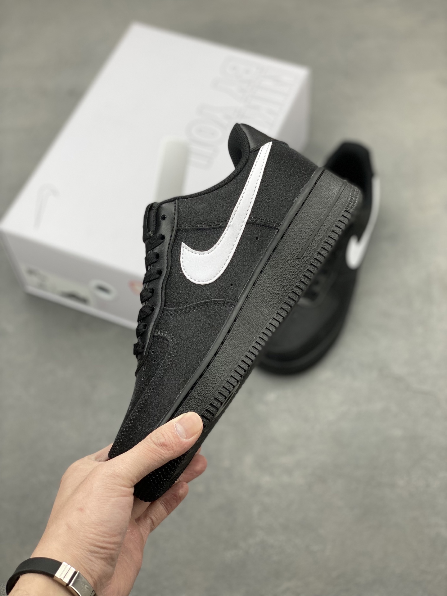 Nike Air Force 1 '07 Low Custom Black/White Casual Sneakers (CW2288-111) 4 i1742330395935 4806 0 2