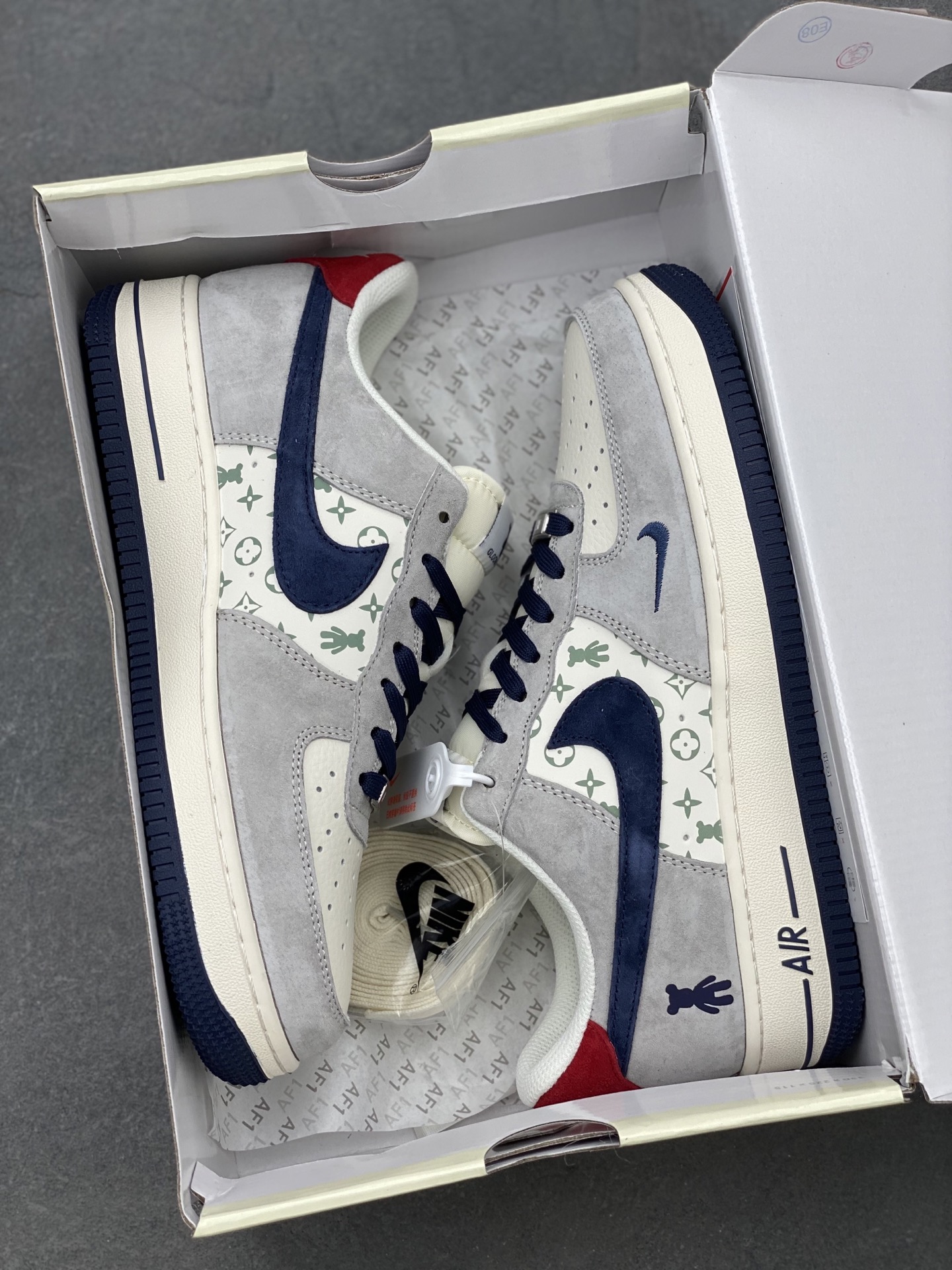 Nike Air Force 1 '07 Low 'Violent Bear' - Gray Blue Print Sneakers 10 i1742330823253 5570 0 8