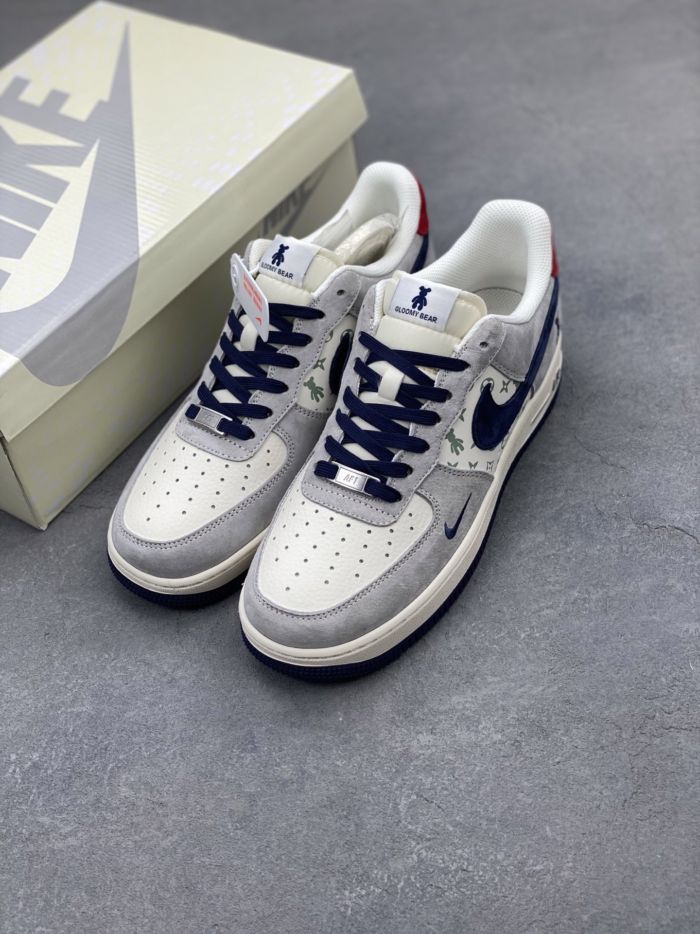 Nike Air Force 1 '07 Low 'Violent Bear' - Gray Blue Print Sneakers 9 i1742330826440 7872 0 7