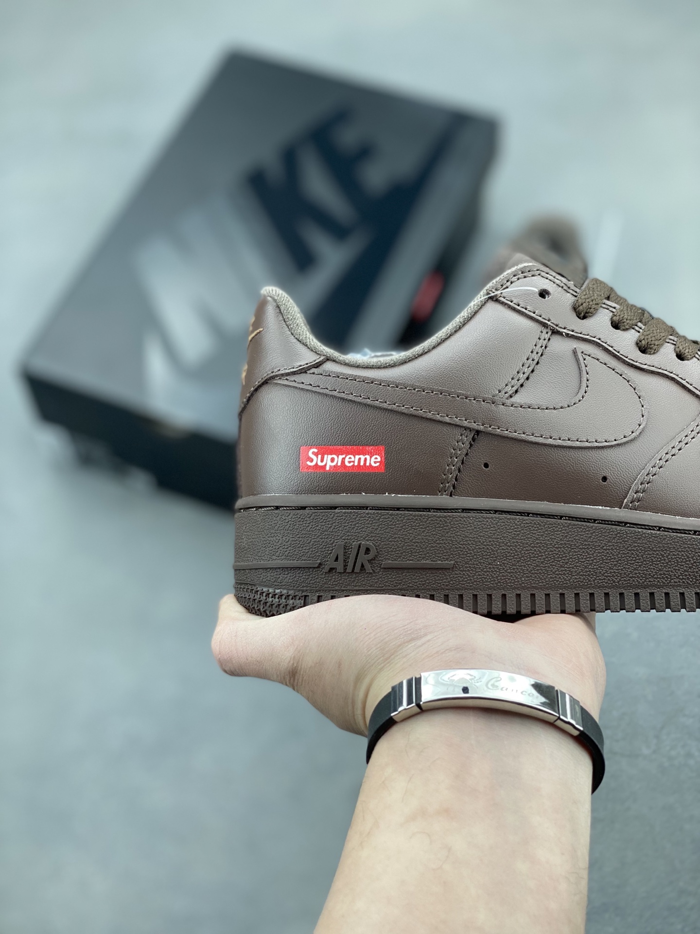 Nike Air Force 1 Low Supreme CU9225-200 - Chocolate, All Size Available 6 i1742331669670 2198 0 4