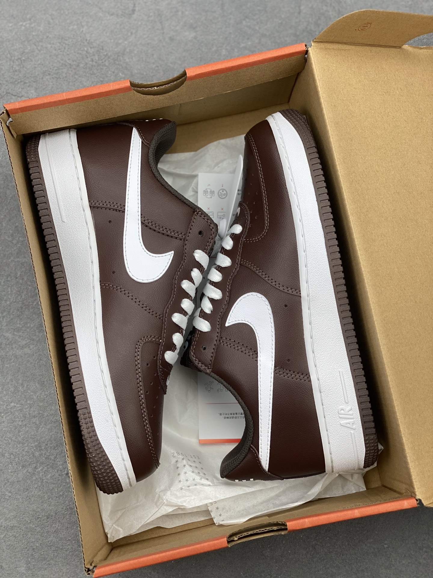 Nike Air Force 1 Low FD7039-200 Brown White Casual Sneakers 10 i1742331708857 223 0 8