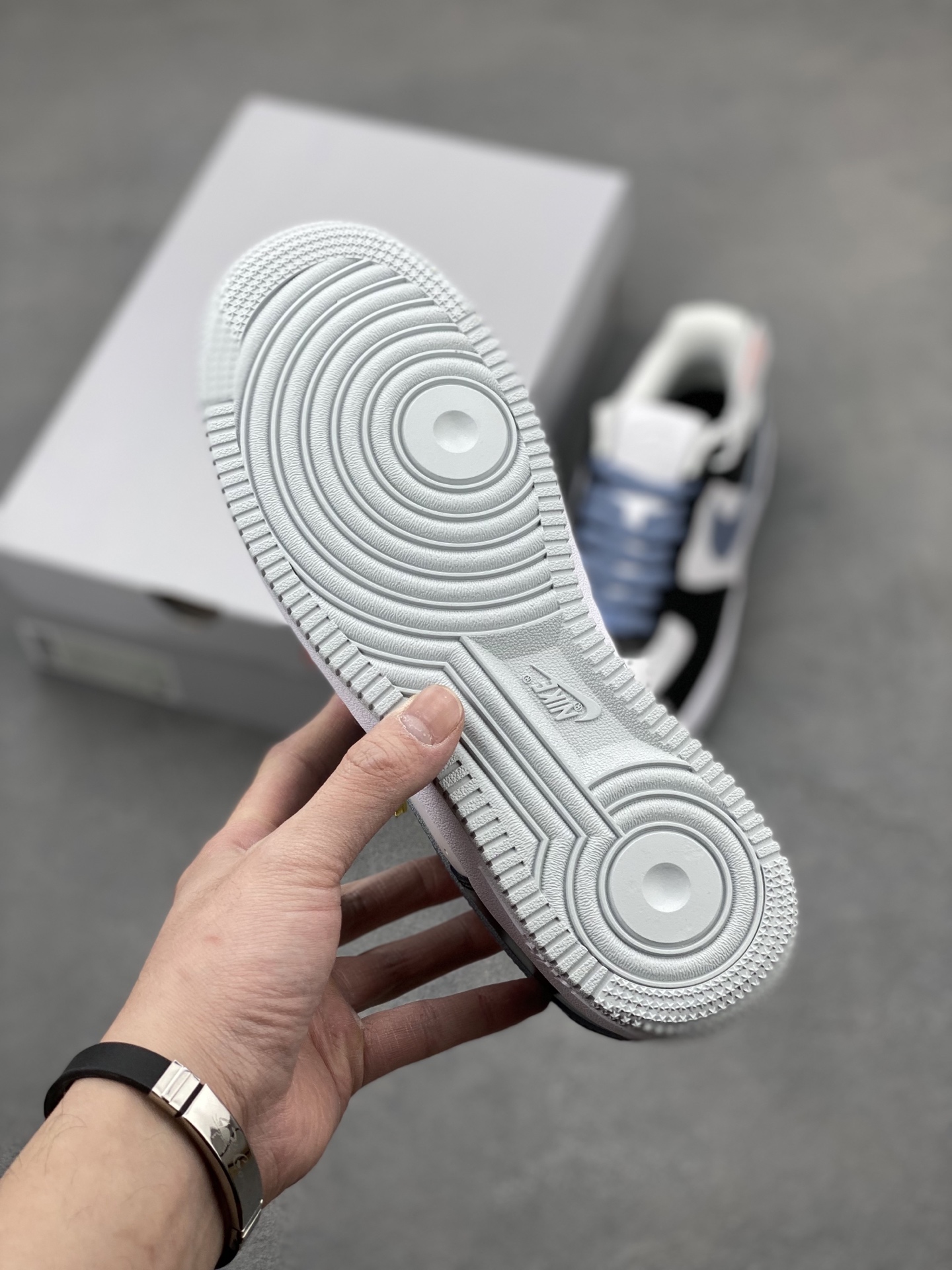 Nike Air Force 1 Low Black White Blue Casual Sneakers FD9065-100 7 i1742331829378 8286 0 5