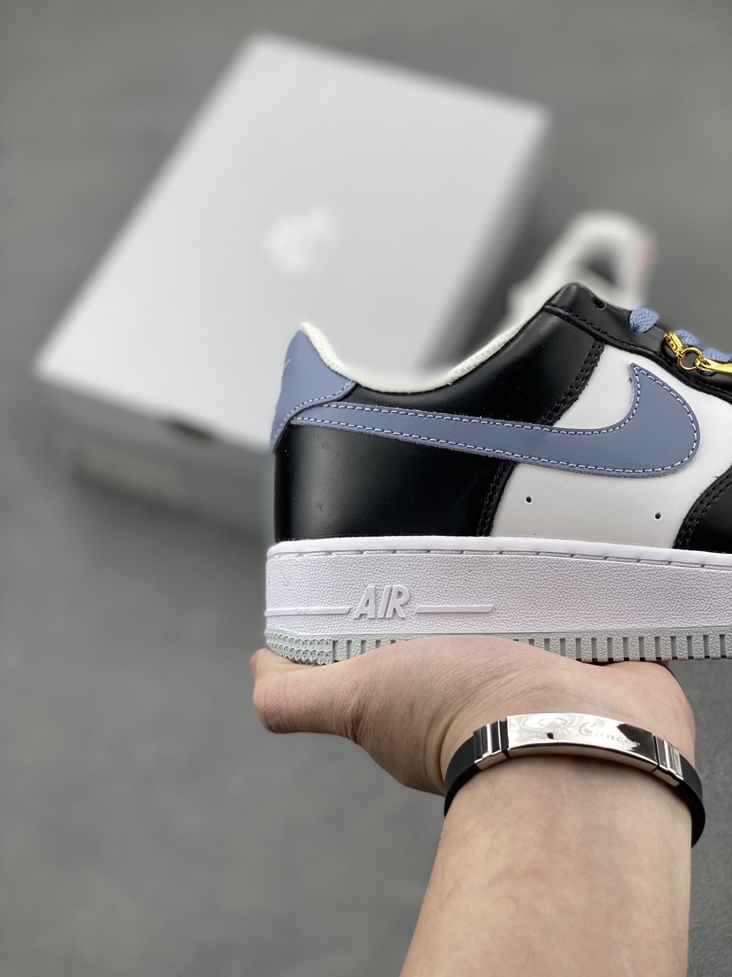 Nike Air Force 1 Low Black White Blue Casual Sneakers FD9065-100 6 i1742331829493 926 0 4