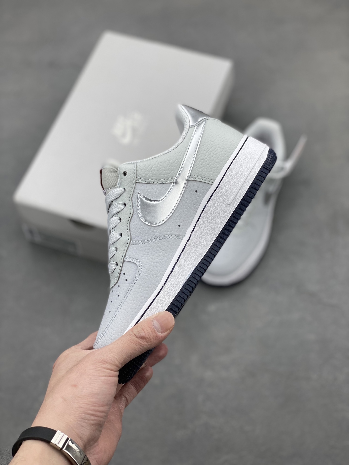 Nike Air Force 1 Low Light Silver/Grey Leather Sneaker CT3839-004 4 i1742331986716 8438 0 2