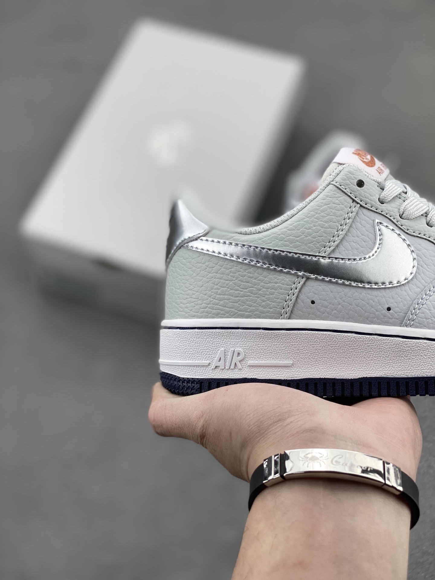 Nike Air Force 1 Low Light Silver/Grey Leather Sneaker CT3839-004 6 i1742331986791 6078 0 4