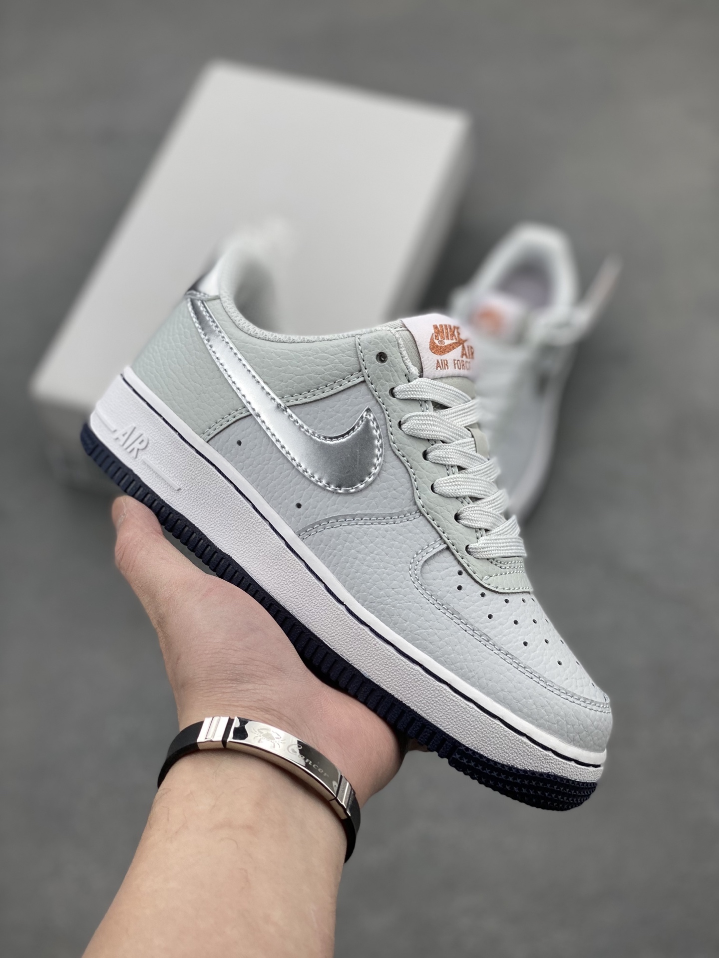 Nike Air Force 1 Low Light Silver/Grey Leather Sneaker CT3839-004 2 i1742331986814 7647 0 0
