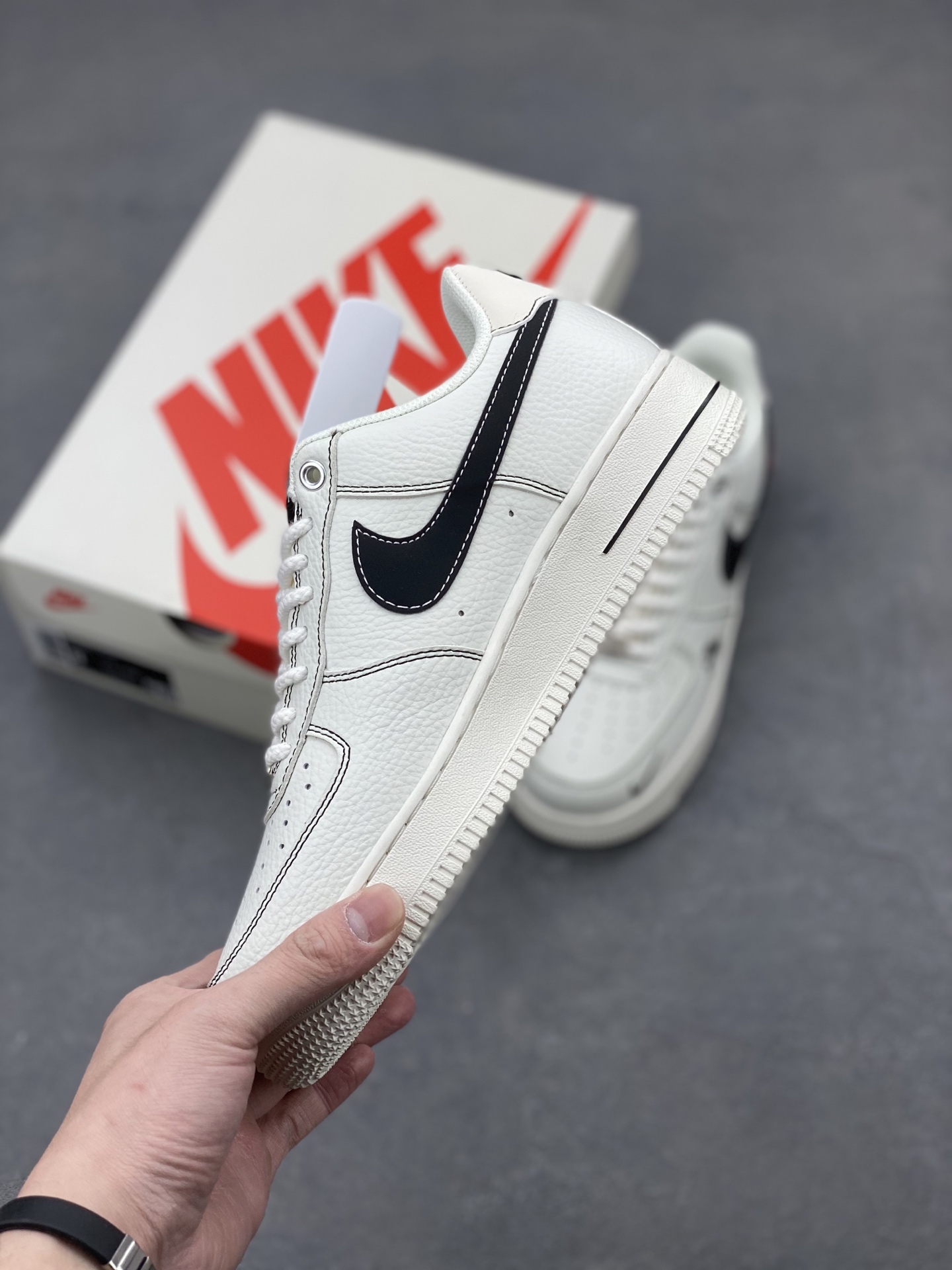 Nike Air Force 1 '07 Low Stussy Collab Sneakers - White/Black 4 i1742400473849 1447 0 2