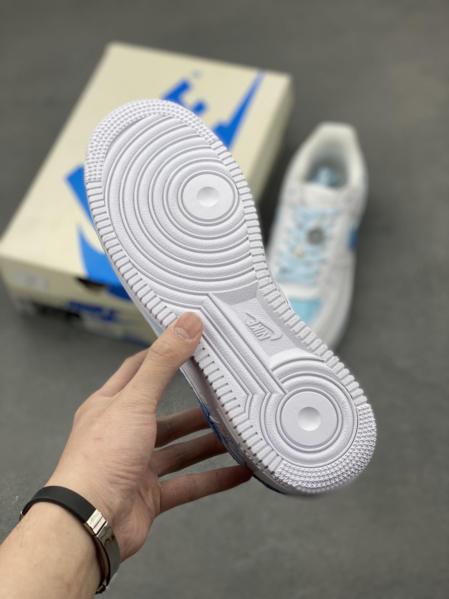 Nike Air Force 1 '07 Low White/Blue Custom Sneakers Limited Edition - Size 36-45 7 i1742400523843 1277 0 5