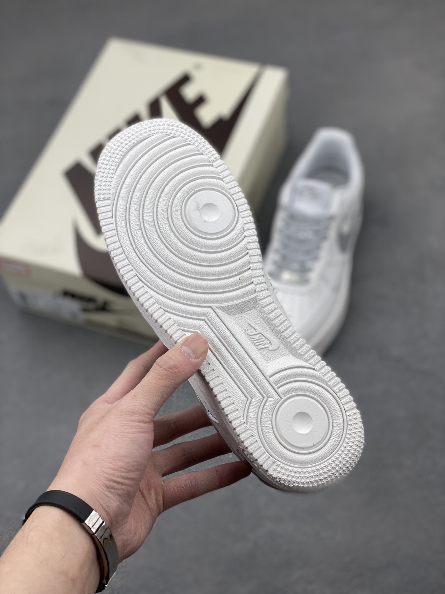 Nike Air Force 1 '07 Low White/Grey Casual Sneakers (Sizes 36-45) 7 i1742400716278 1338 0 5