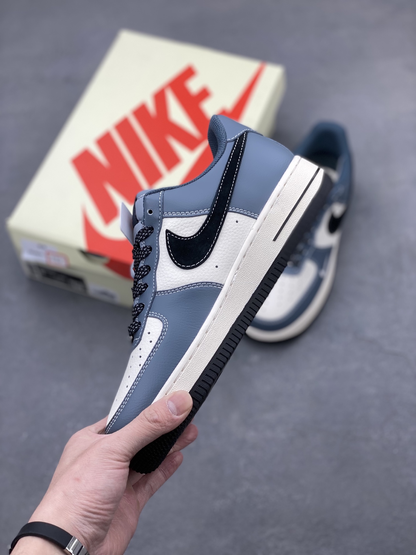 Nike Air Force 1 '07 Low Stussy Collab - Blue/Black, Limited Edition Shoe 4 i1742400888483 2835 0 2