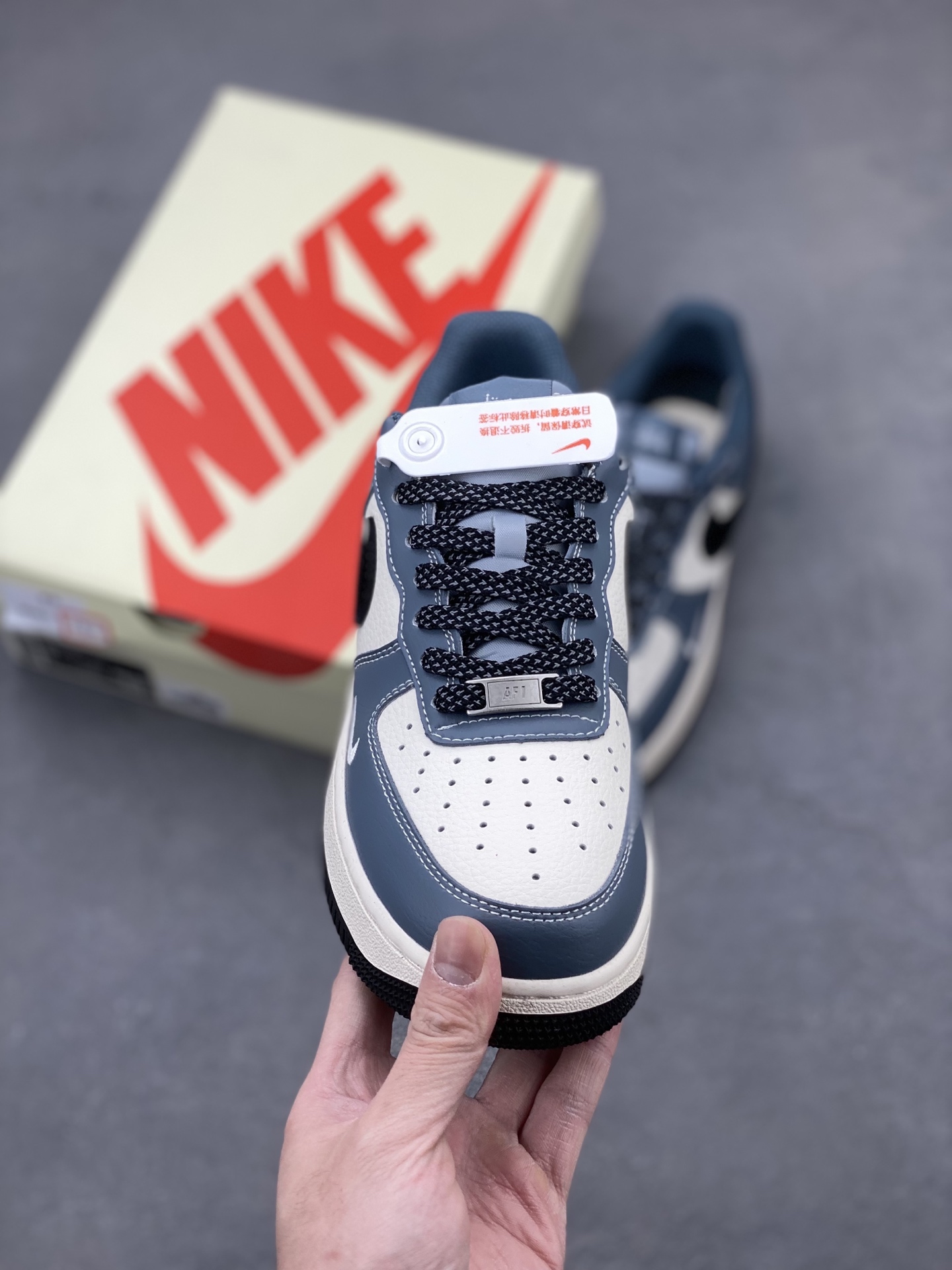 Nike Air Force 1 '07 Low Stussy Collab - Blue/Black, Limited Edition Shoe 3 i1742400888906 8686 0 1