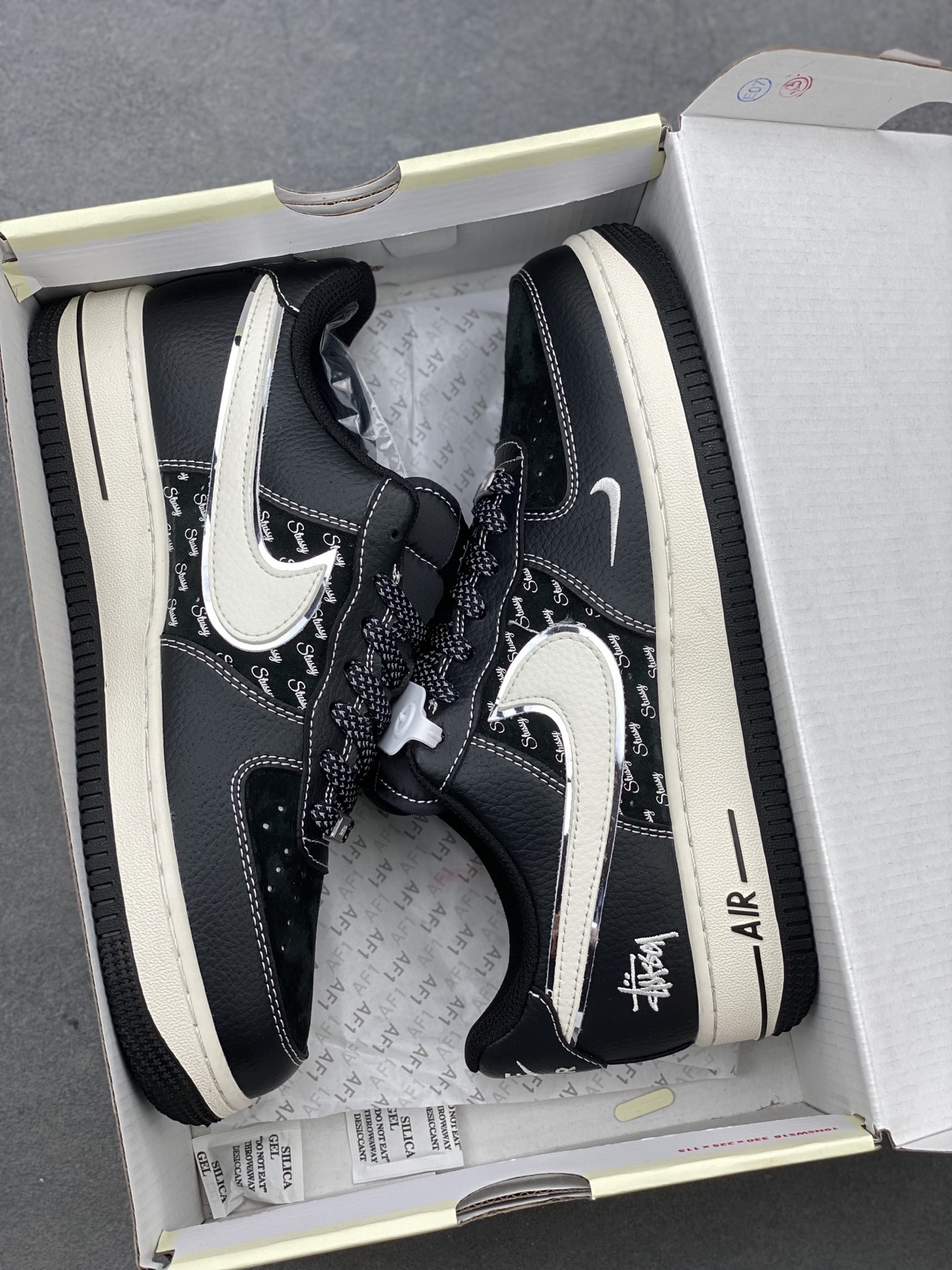 Nike Air Force 1 '07 Low Stussy Collab Black Sneakers - Limited Edition 10 i1742400968224 2111 0 8