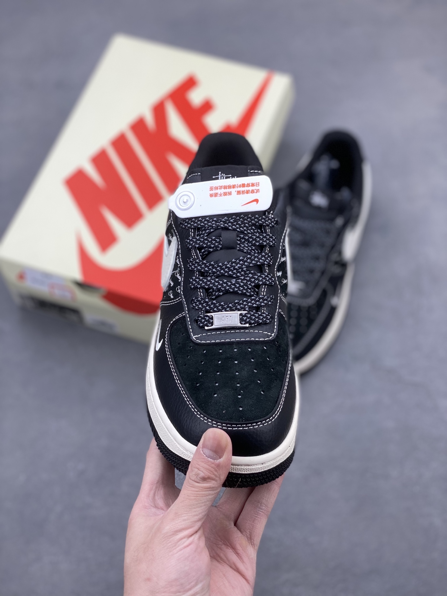 Nike Air Force 1 '07 Low Stussy Collab Black Sneakers - Limited Edition 3 i1742400979899 6290 0 1