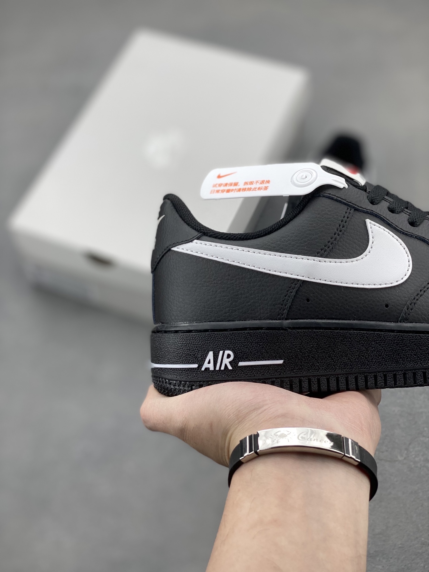 Nike Air Force 1 '07 Low Black/White Leather Sneakers (HV6359-001) 6 i1742487716450 4727 0 4