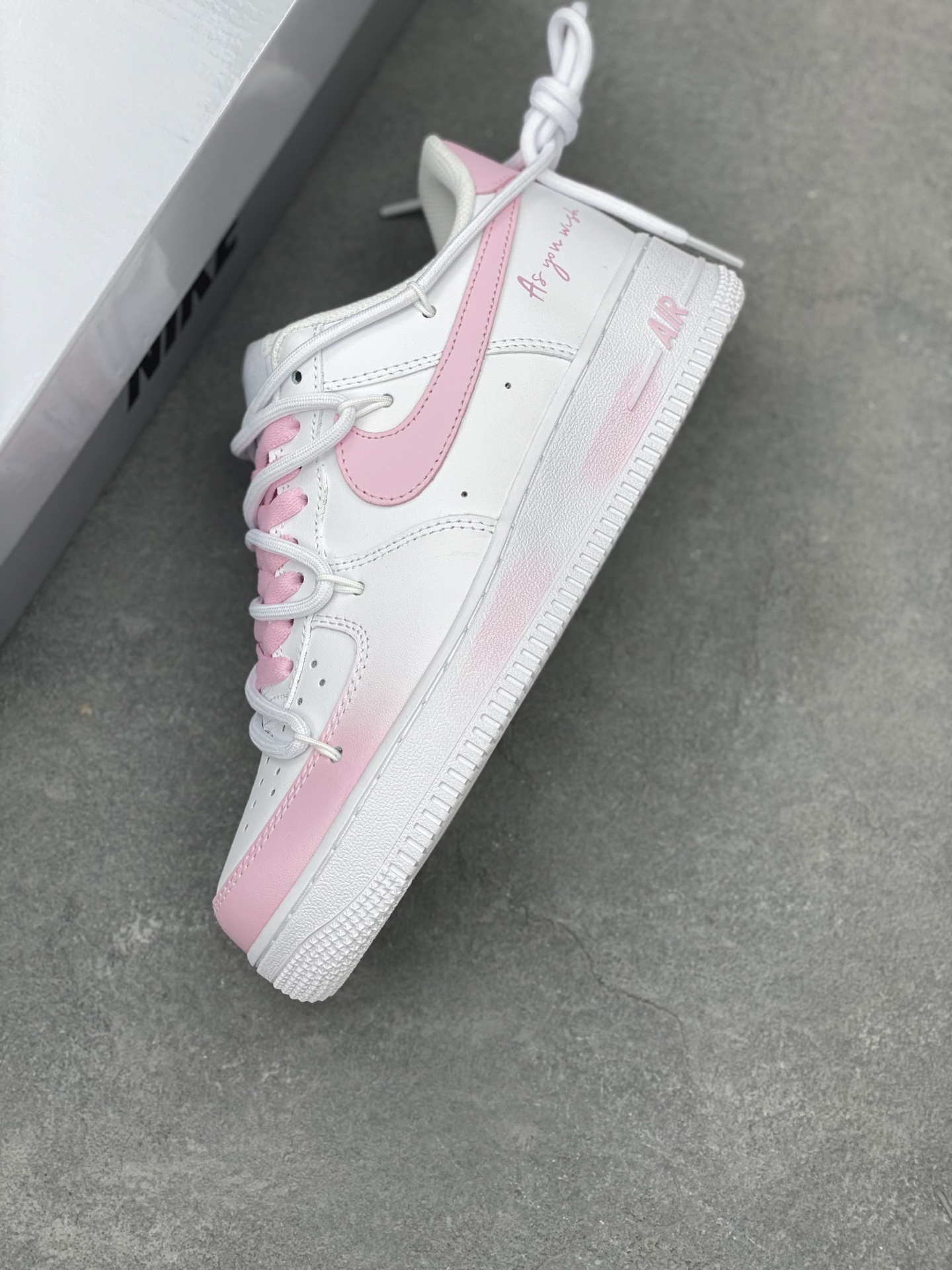 Nike Air Force 1 '07 Low White/Pink Casual Sneakers Women Size 8 i1742487804262 9837 0 6