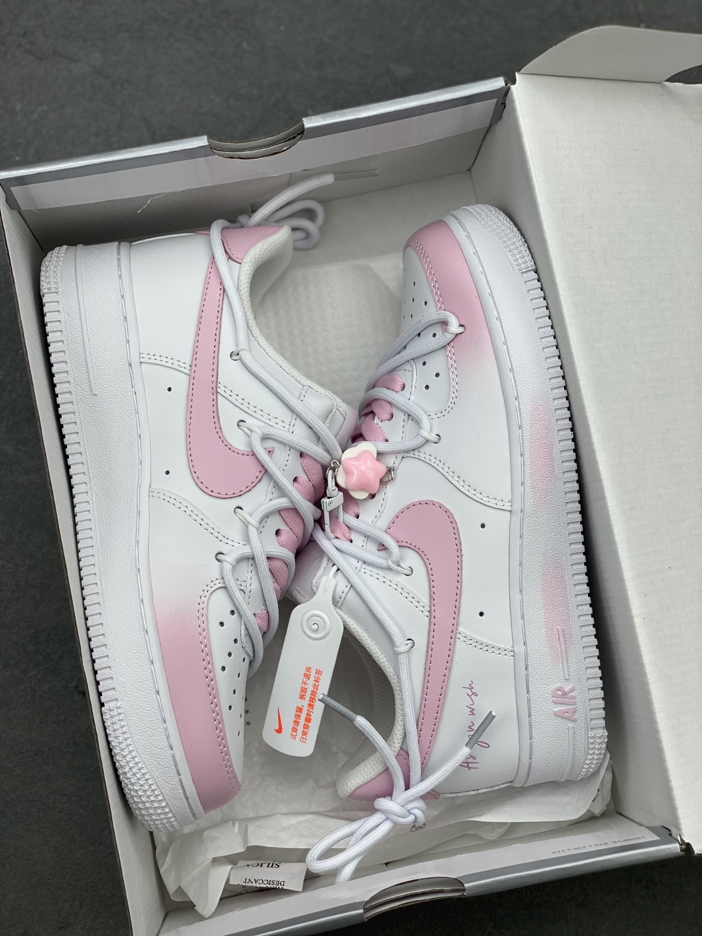 Nike Air Force 1 '07 Low White/Pink Casual Sneakers Women Size 10 i1742487809974 296 0 8
