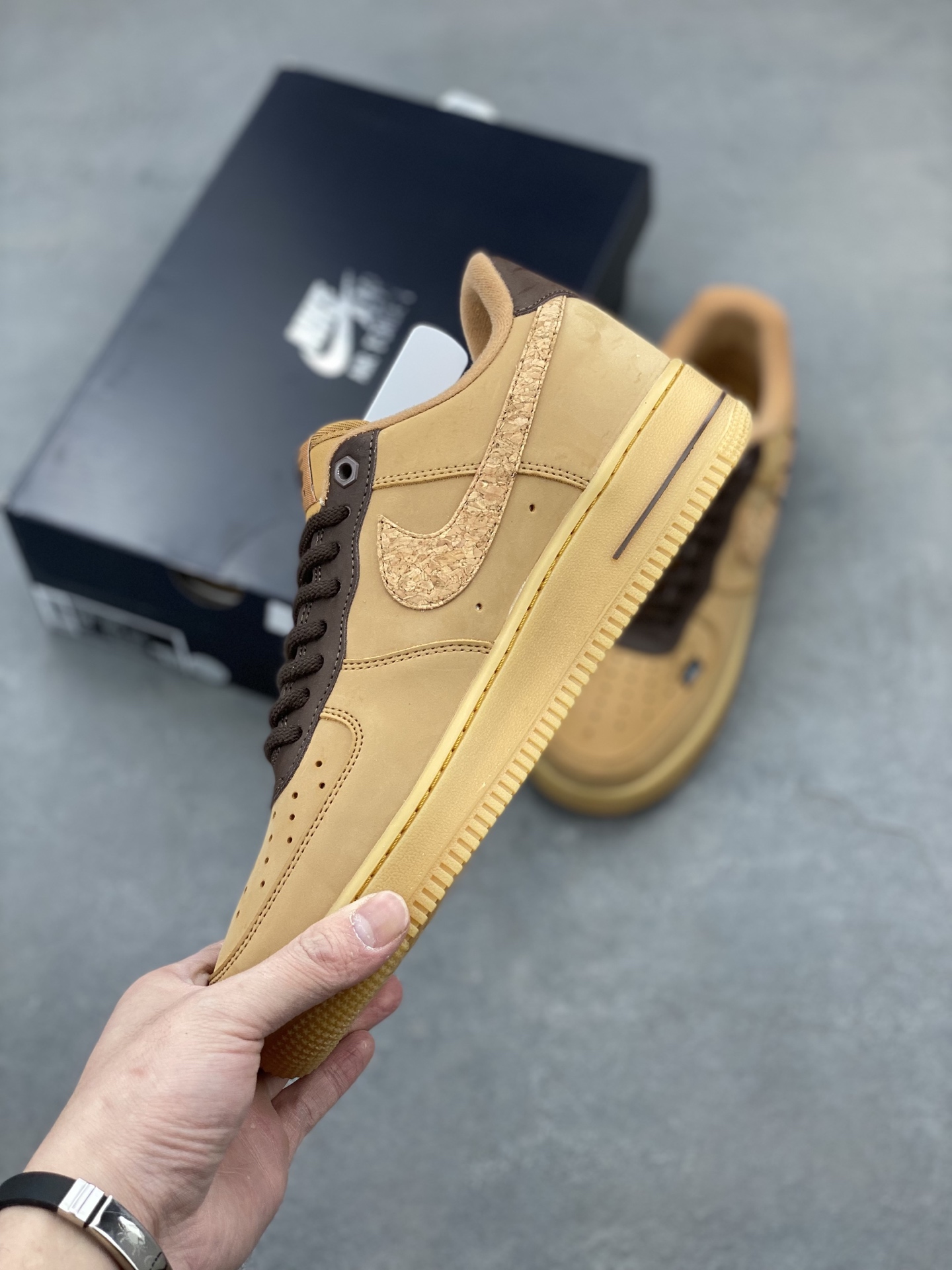 Nike Air Force 1 '07 Low Brown Cork Casual Shoe CJ9179-200, Size 36-45 4 i1742488004571 1045 0 2