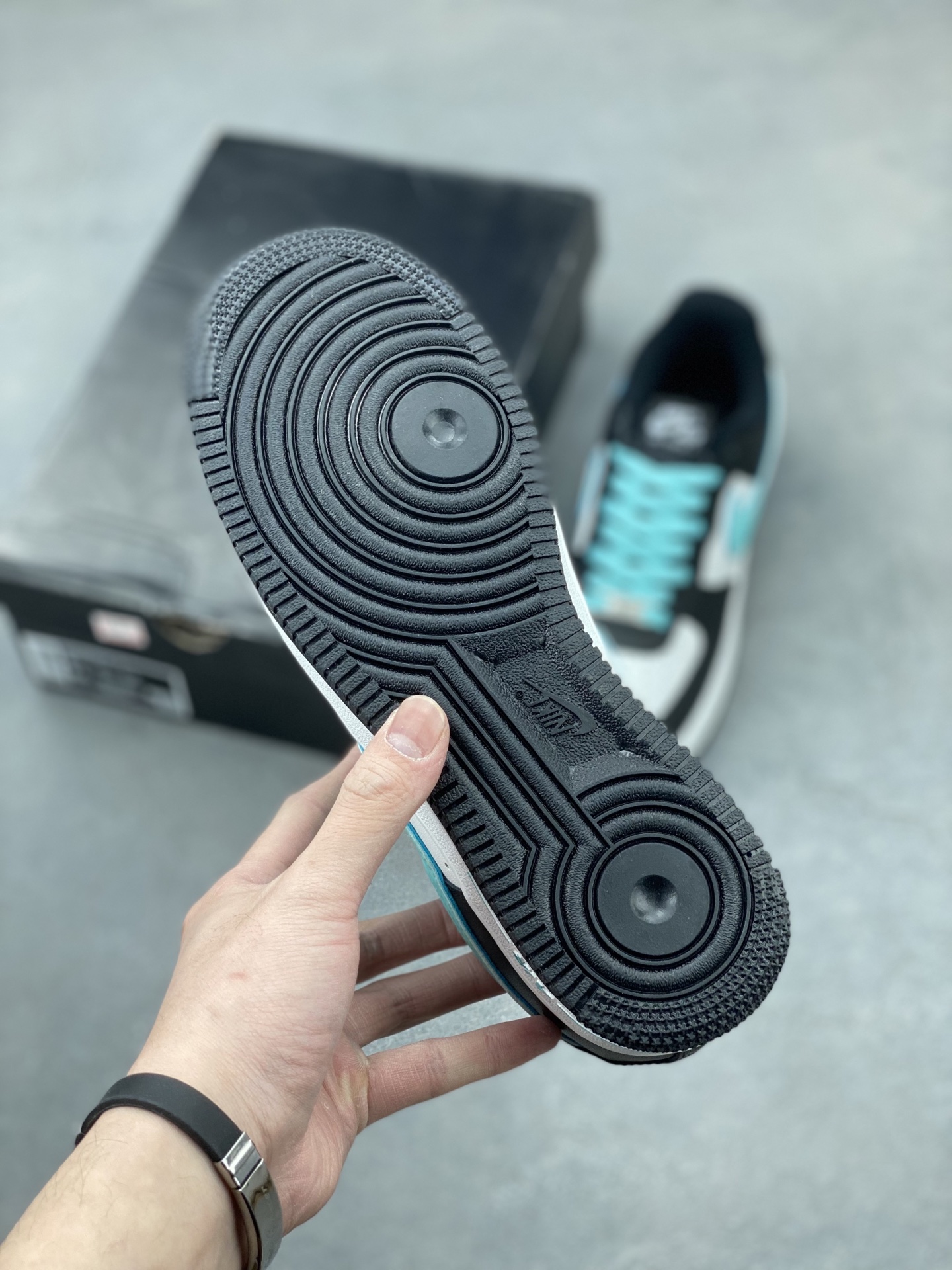 Nike Air Force 1 Low Black White Turquoise Casual Sneaker DV0788-100 7 i1742594462853 3417 0 5