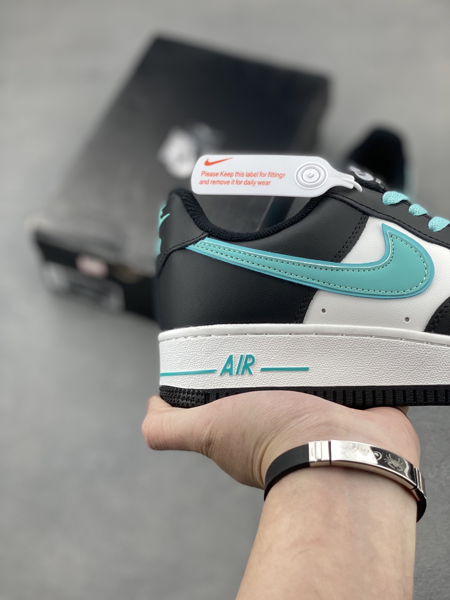 Nike Air Force 1 Low Black White Turquoise Casual Sneaker DV0788-100 6 i1742594462866 5265 0 4