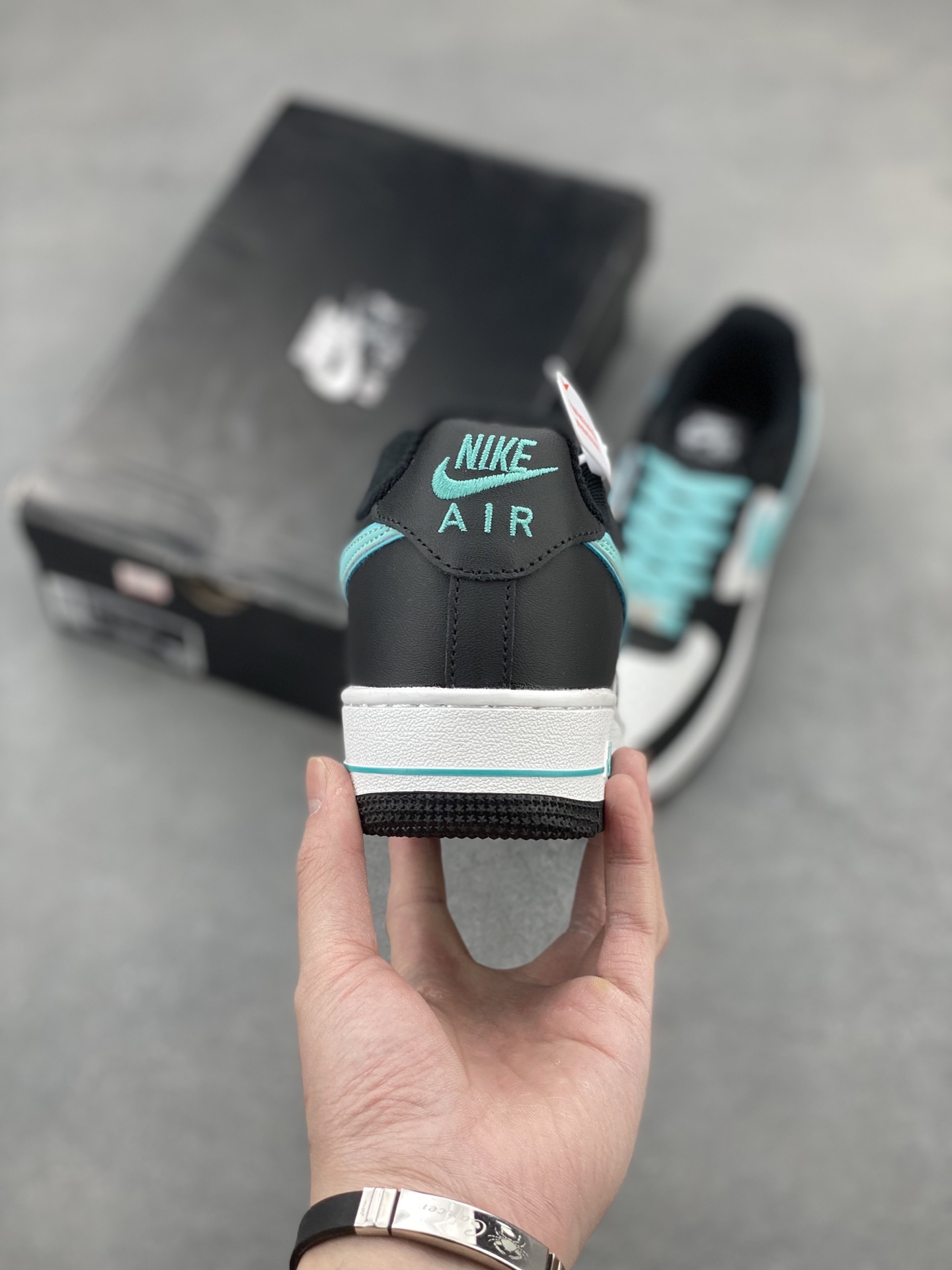 Nike Air Force 1 Low Black White Turquoise Casual Sneaker DV0788-100 5 i1742594462977 1208 0 3