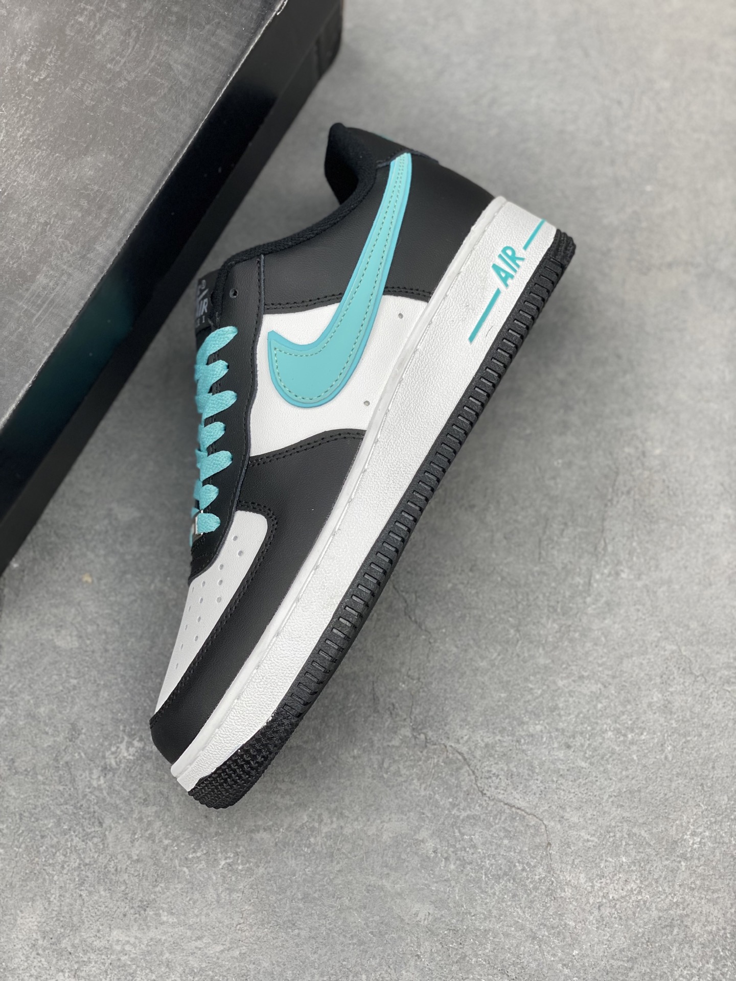 Nike Air Force 1 Low Black White Turquoise Casual Sneaker DV0788-100 8 i1742594468588 8042 0 6