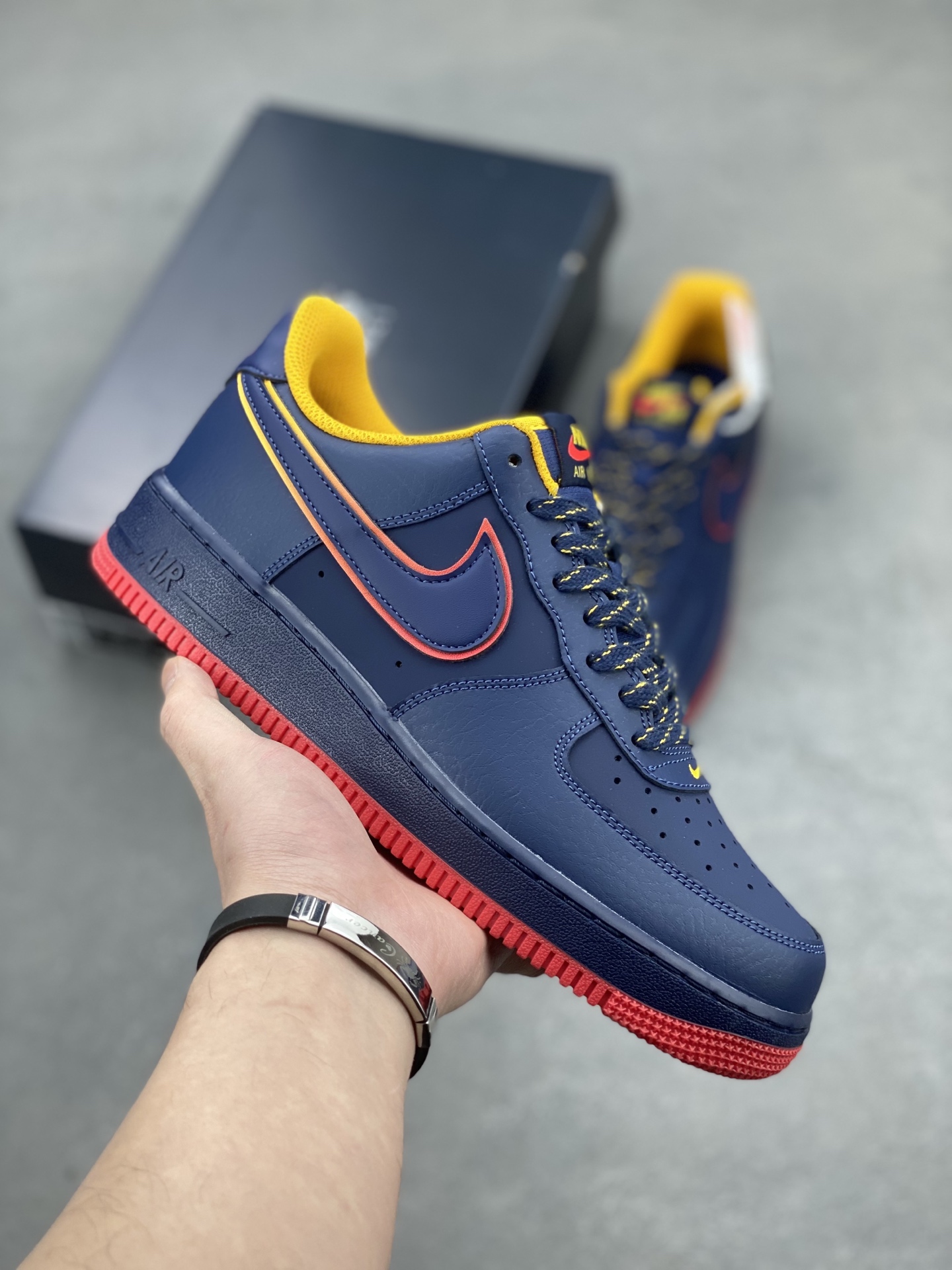 Nike Air Force 1 '07 Low Navy/Red/Yellow Limited Edition Sneakers 2 i1742659745322 825 0 0