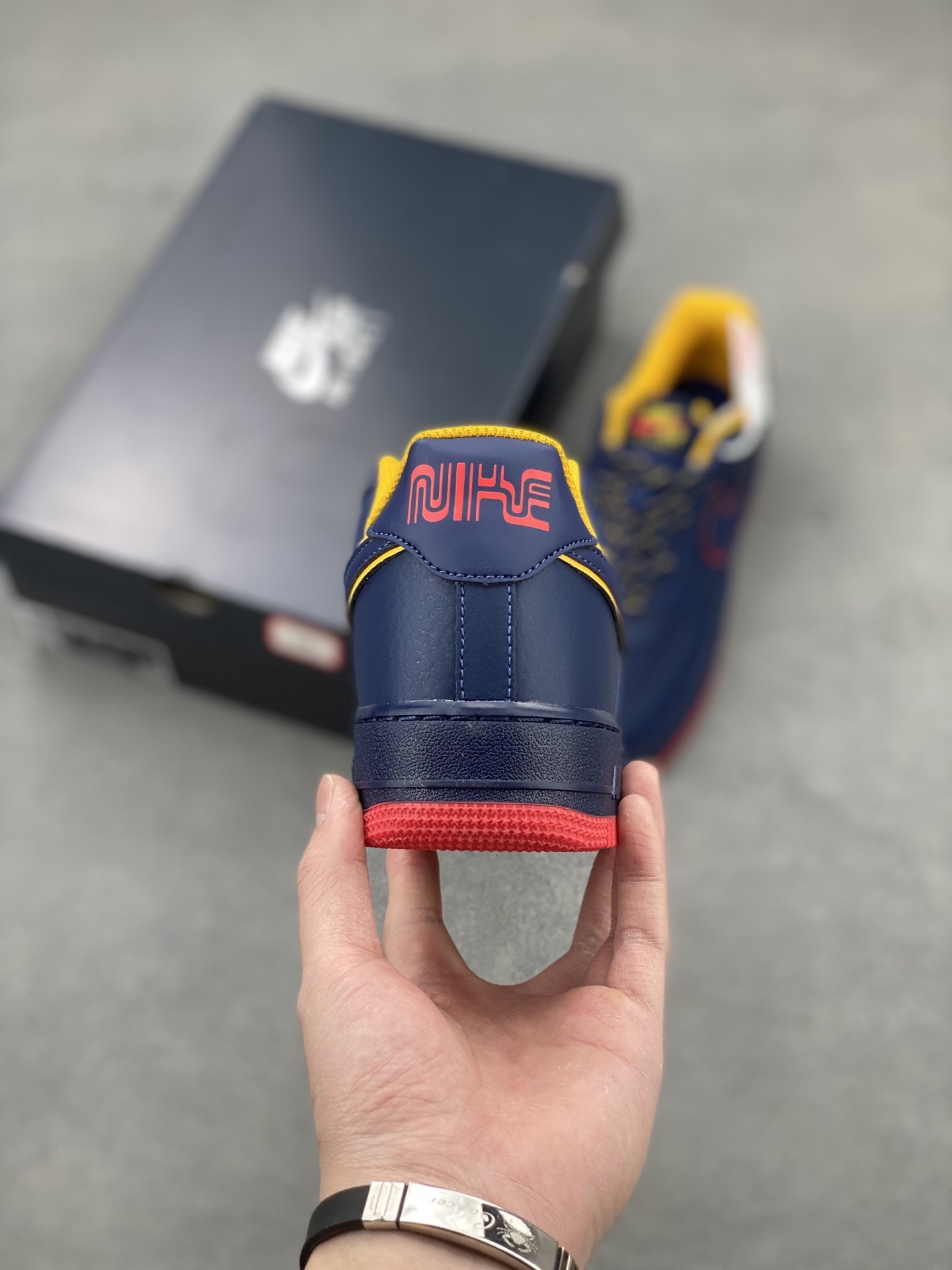 Nike Air Force 1 '07 Low Navy/Red/Yellow Limited Edition Sneakers 5 i1742659747085 1034 0 3