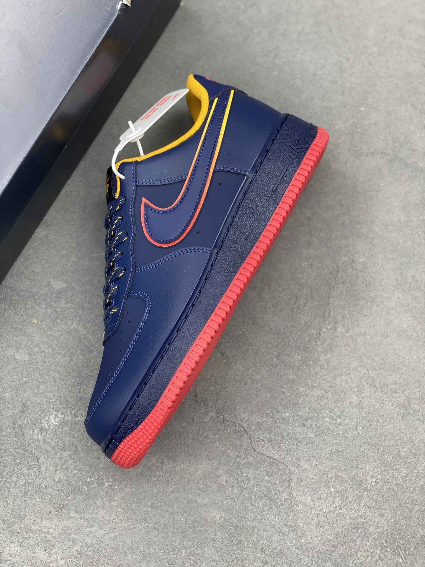 Nike Air Force 1 '07 Low Navy/Red/Yellow Limited Edition Sneakers 8 i1742659747513 4845 0 6
