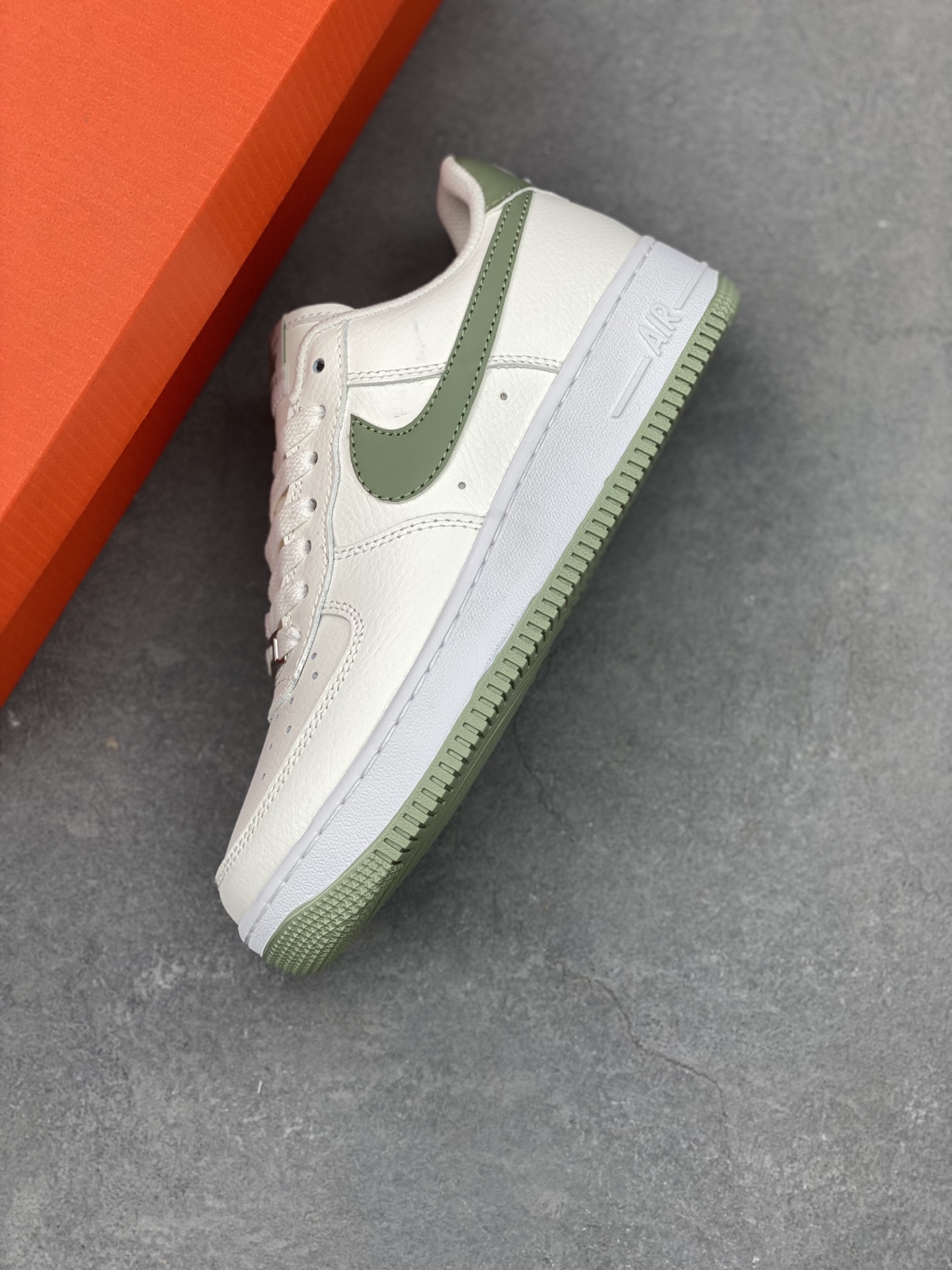 Nike Air Force 1 Low Casual Sneakers - White/Olive Green - DV3808-106 8 i1742747252837 4651 0 6