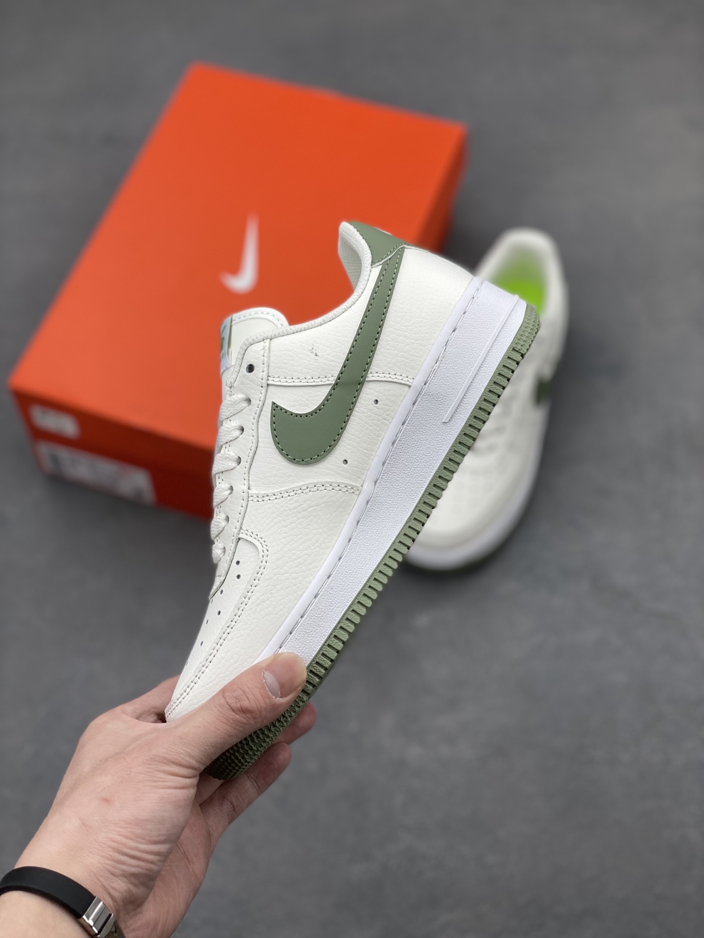 Nike Air Force 1 Low Casual Sneakers - White/Olive Green - DV3808-106 4 i1742747253280 7977 0 2