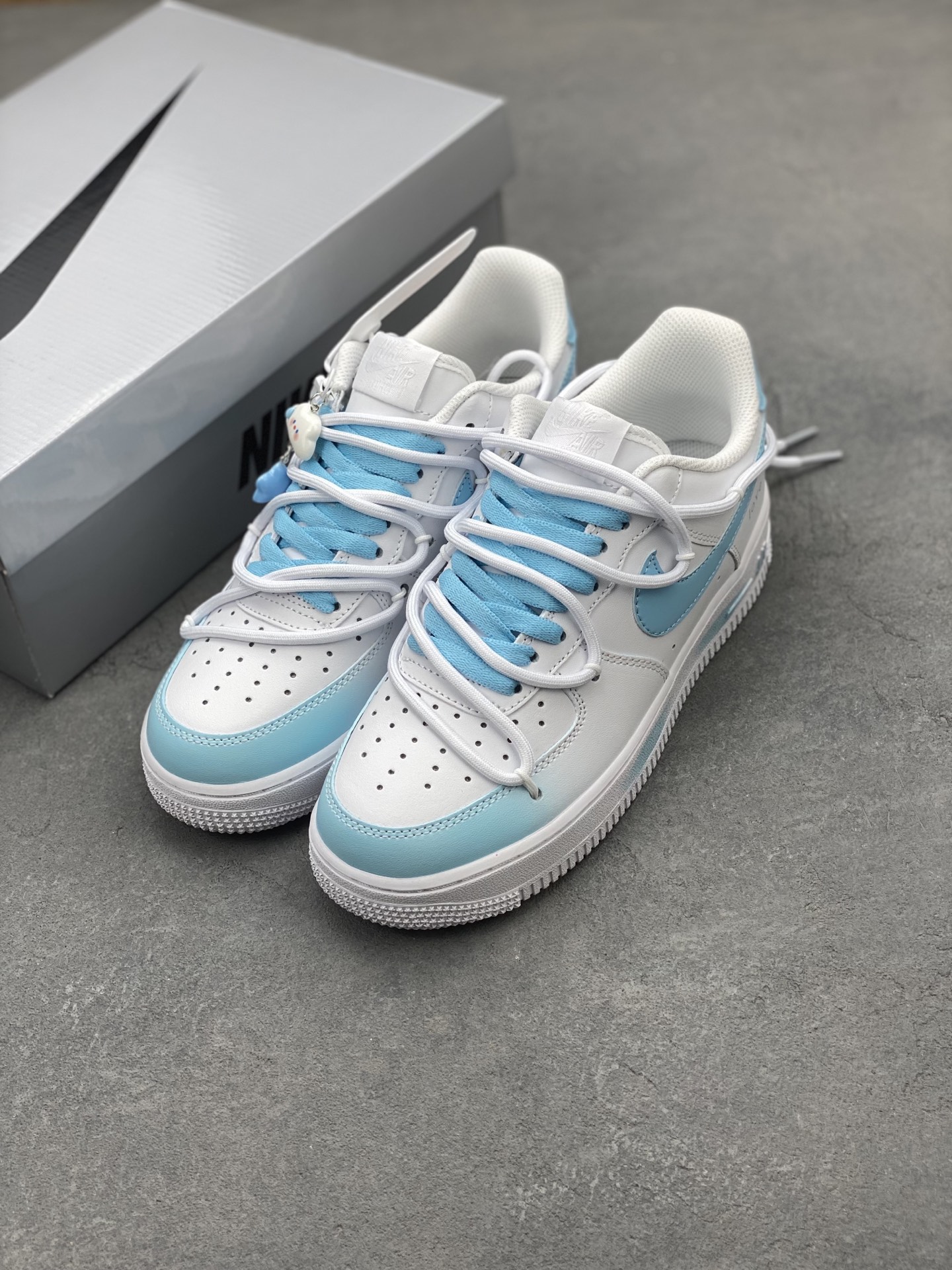 Nike Air Force 1 '07 Low White/Blue Casual Sneakers - Limited Edition 9 i1742834350501 5581 0 7