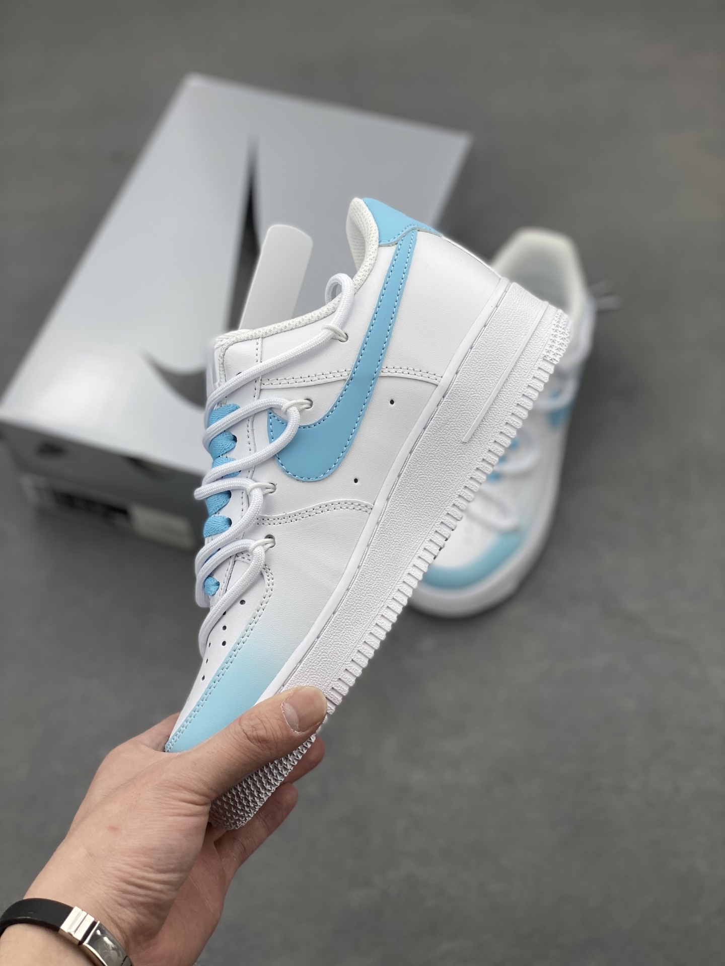 Nike Air Force 1 '07 Low White/Blue Casual Sneakers - Limited Edition 4 i1742834361131 2131 0 2