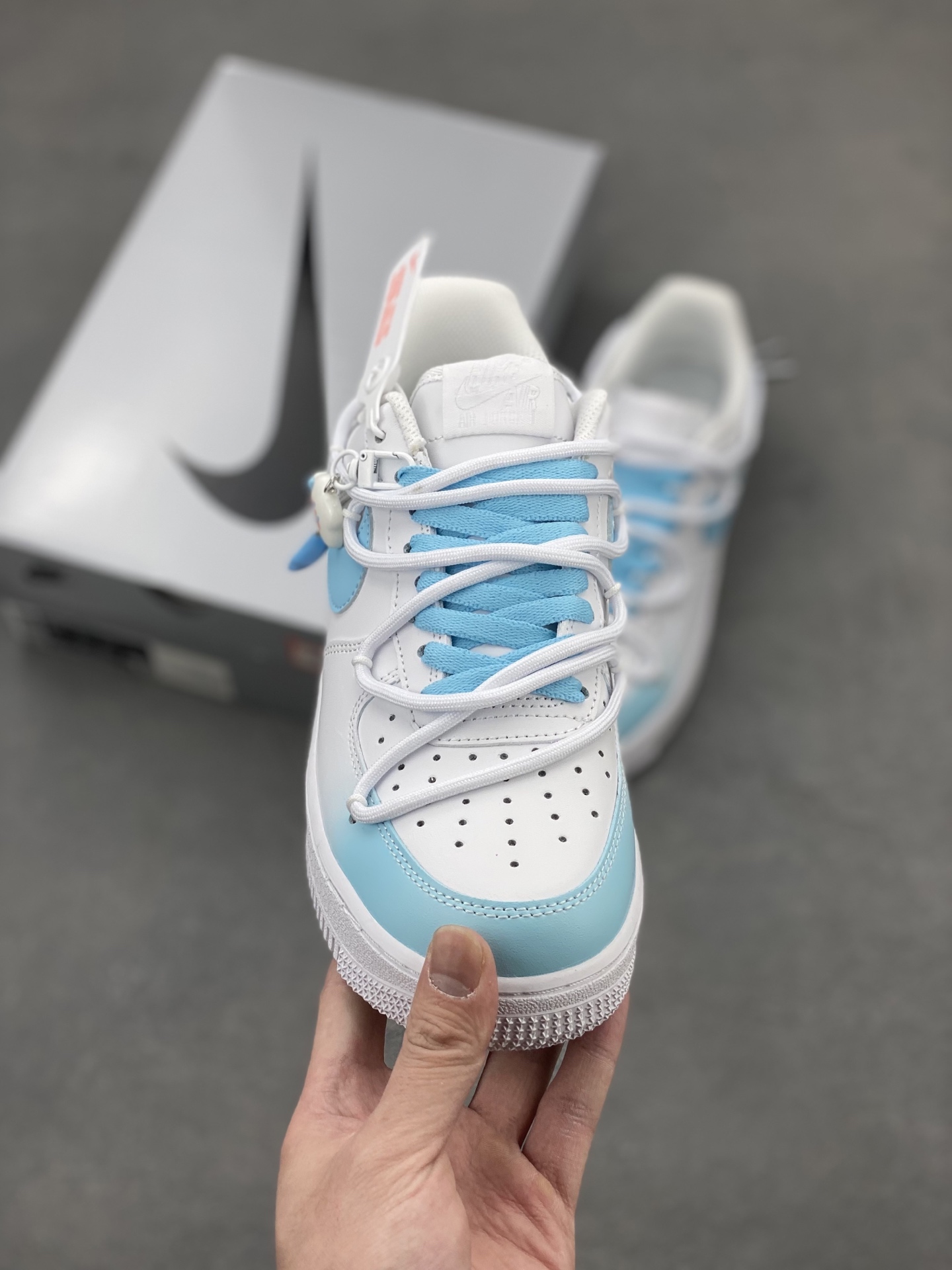Nike Air Force 1 '07 Low White/Blue Casual Sneakers - Limited Edition 3 i1742834361214 2521 0 1