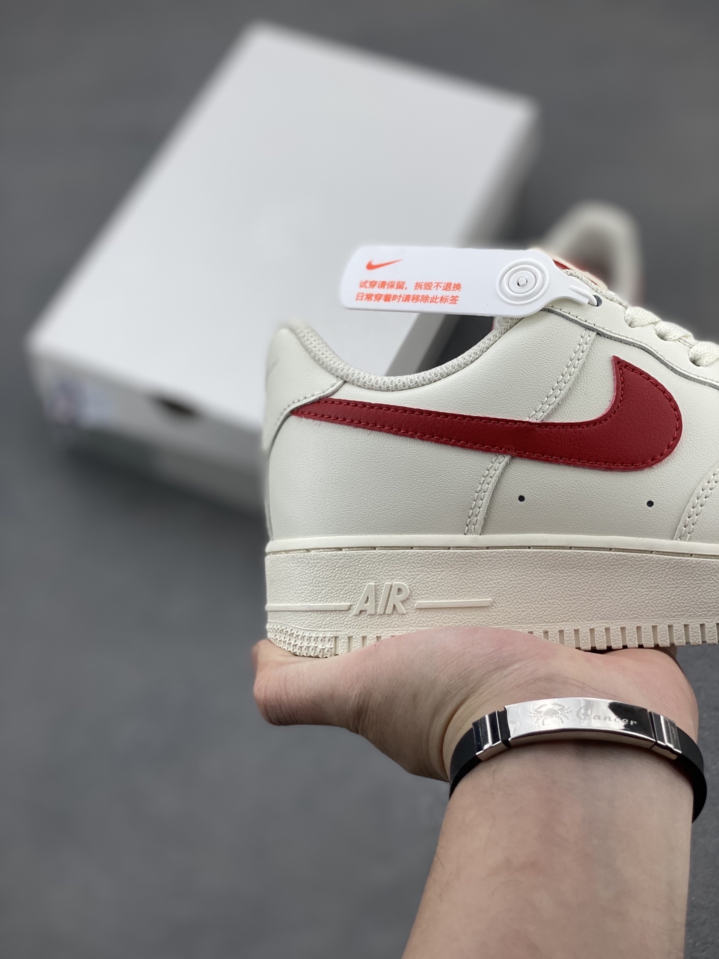 Nike Air Force 1 Low Casual Sneakers - Ivory/Red 6 i1742835154271 795 0 4